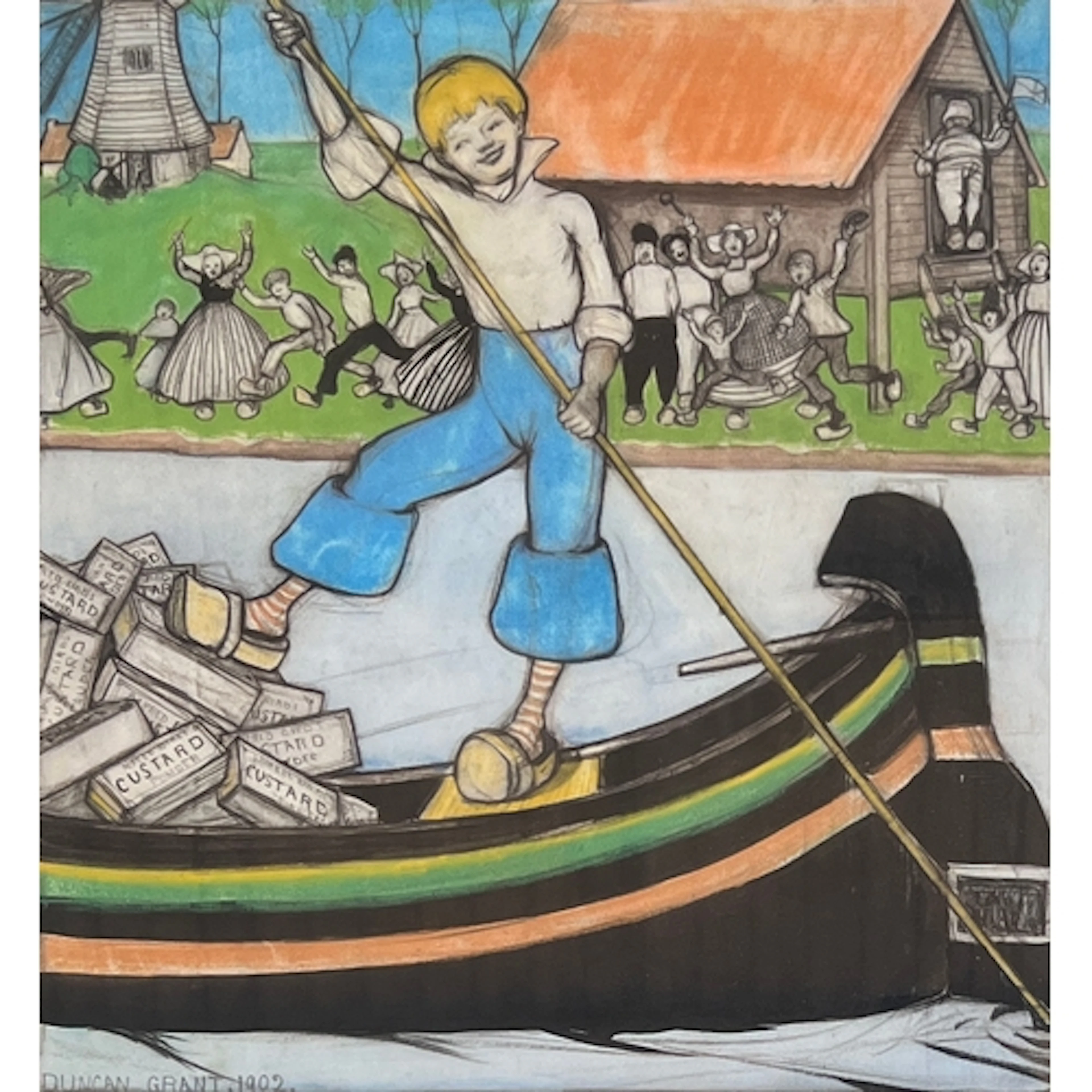 Duncan Grant (1885-1978), Dutch boy punting Bird's custard, ...