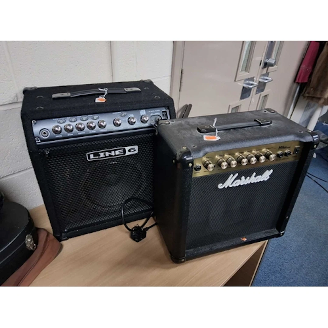 TWO FIFTEEN WATT GUITAR PRACTICE AMPLIFIERS, comprising a 'M...