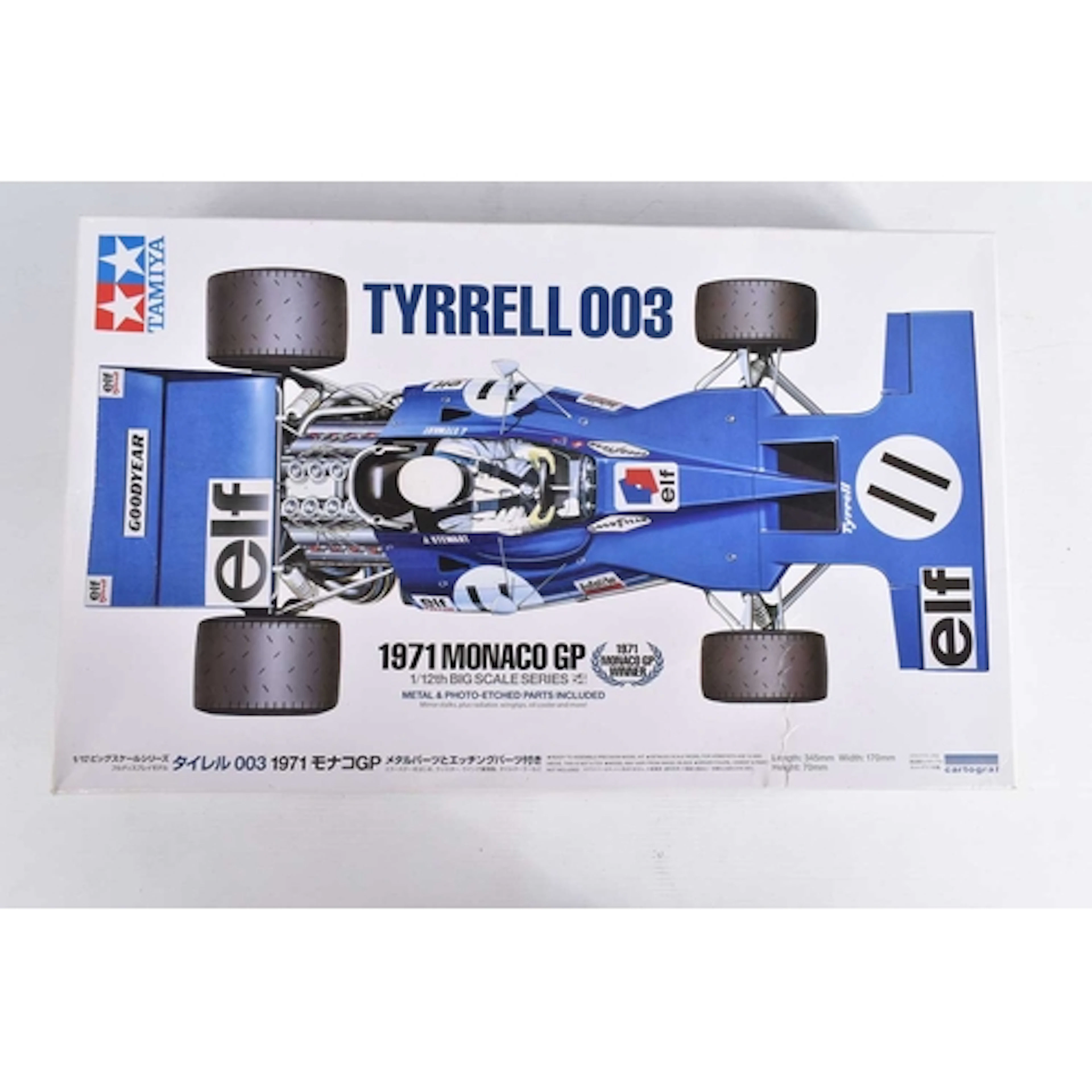 A BOXED TAMIYA 1:12 SCALE TYRRELL 003 1971 MONACO GP MODEL K...