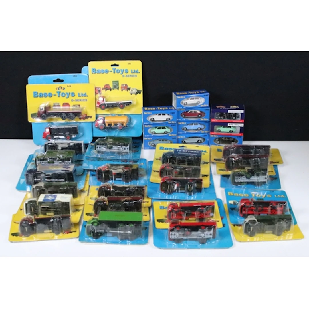 36 Boxed / carded Base Toys diecast models including mainly ...