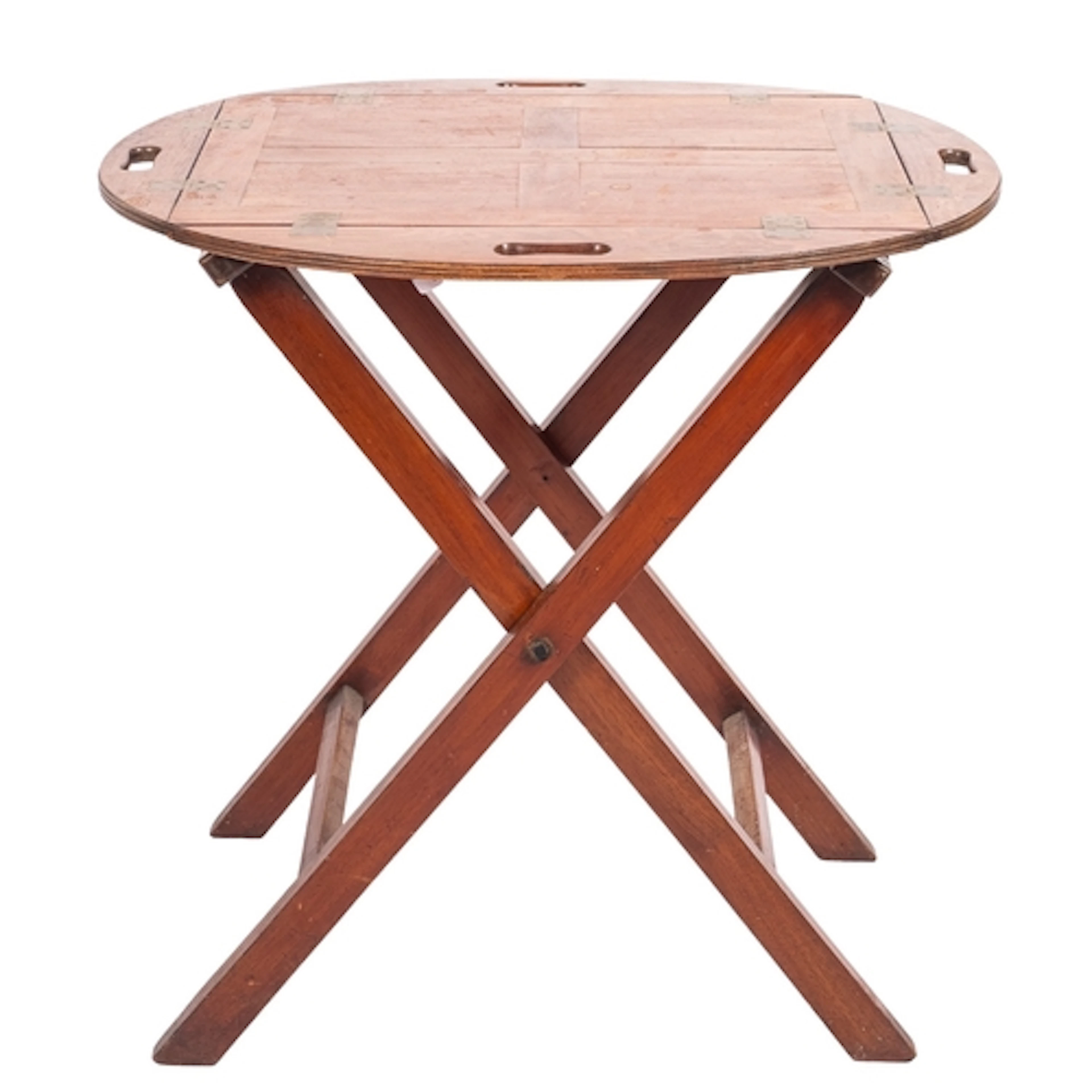A mahogany butler's tray and stand in George III style, late...