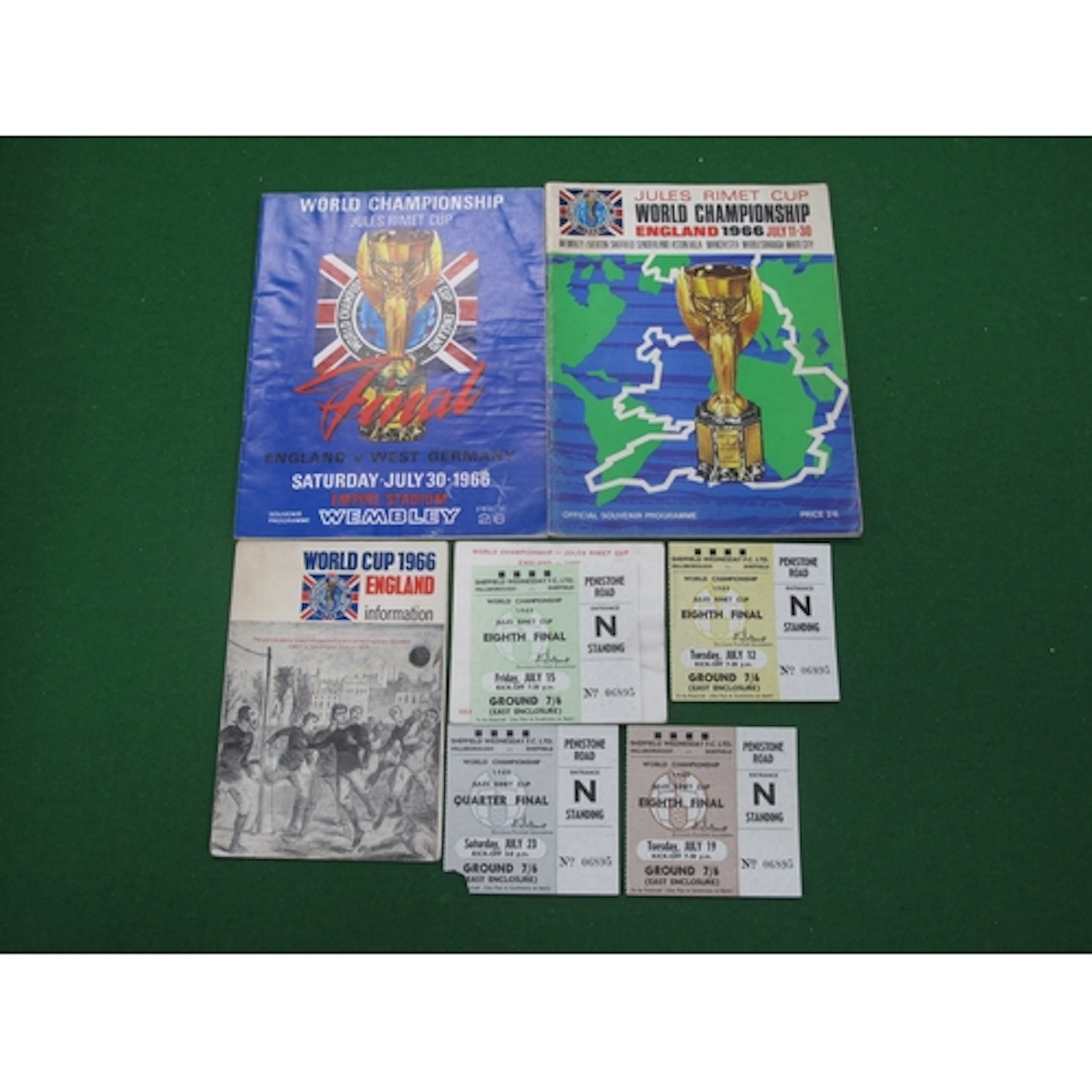1966 World Cup Tickets (x 4) at Hillsborough for Switzerland...