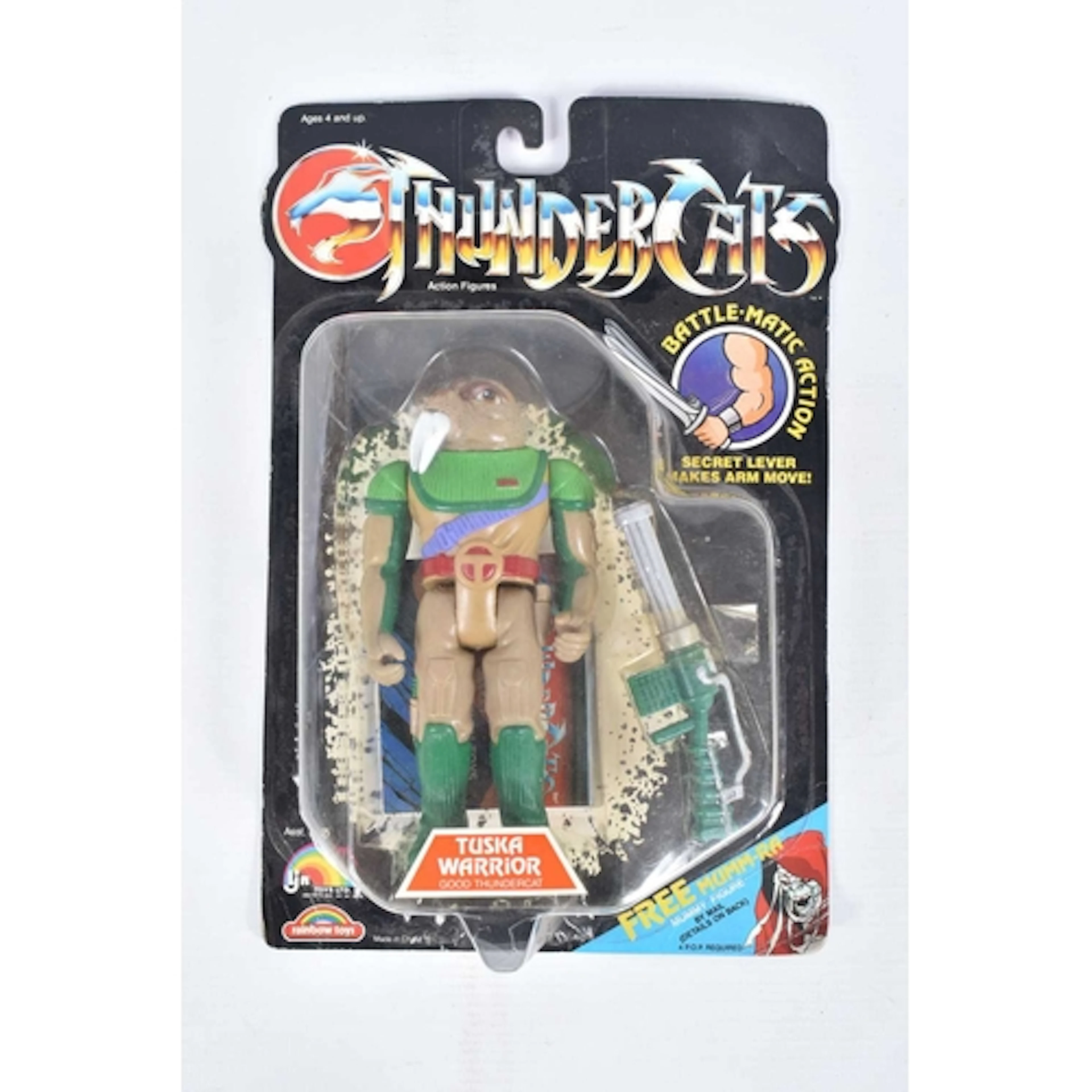 A BOXED 1986 LJN TOYS LTD RAINBOW TOYS THUNDERCATS TUSKA WAR...