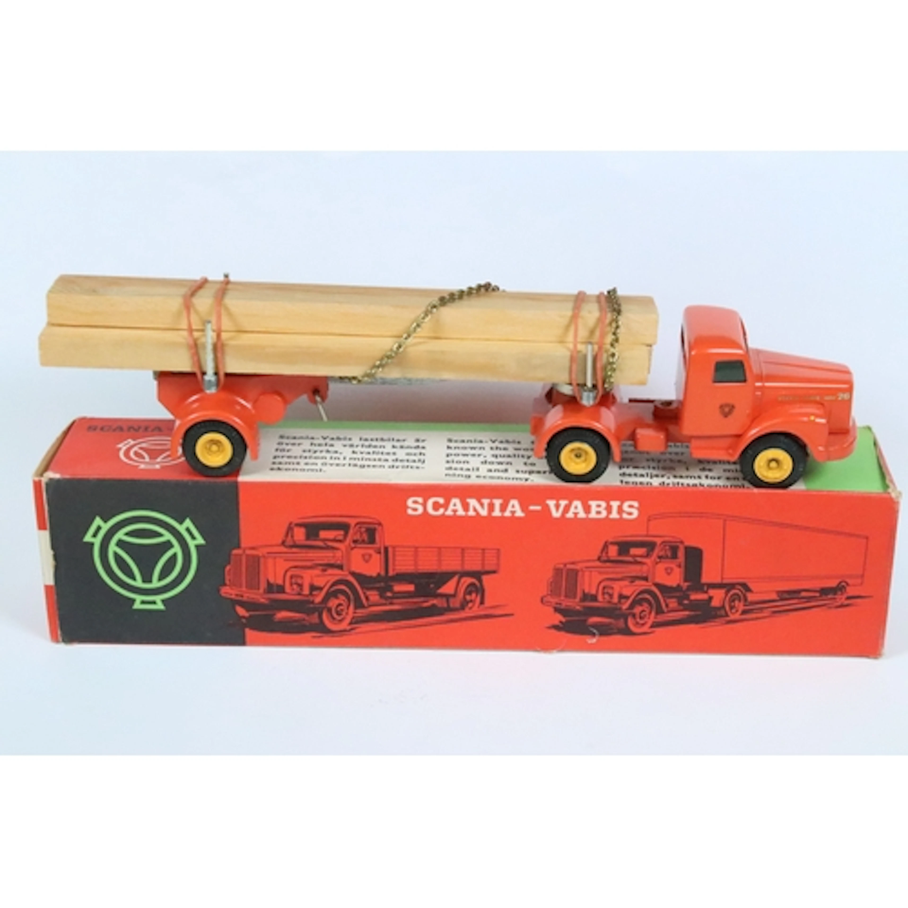 Boxed Tekno 449 Scania Vabis Balktransportvagn diecast model...