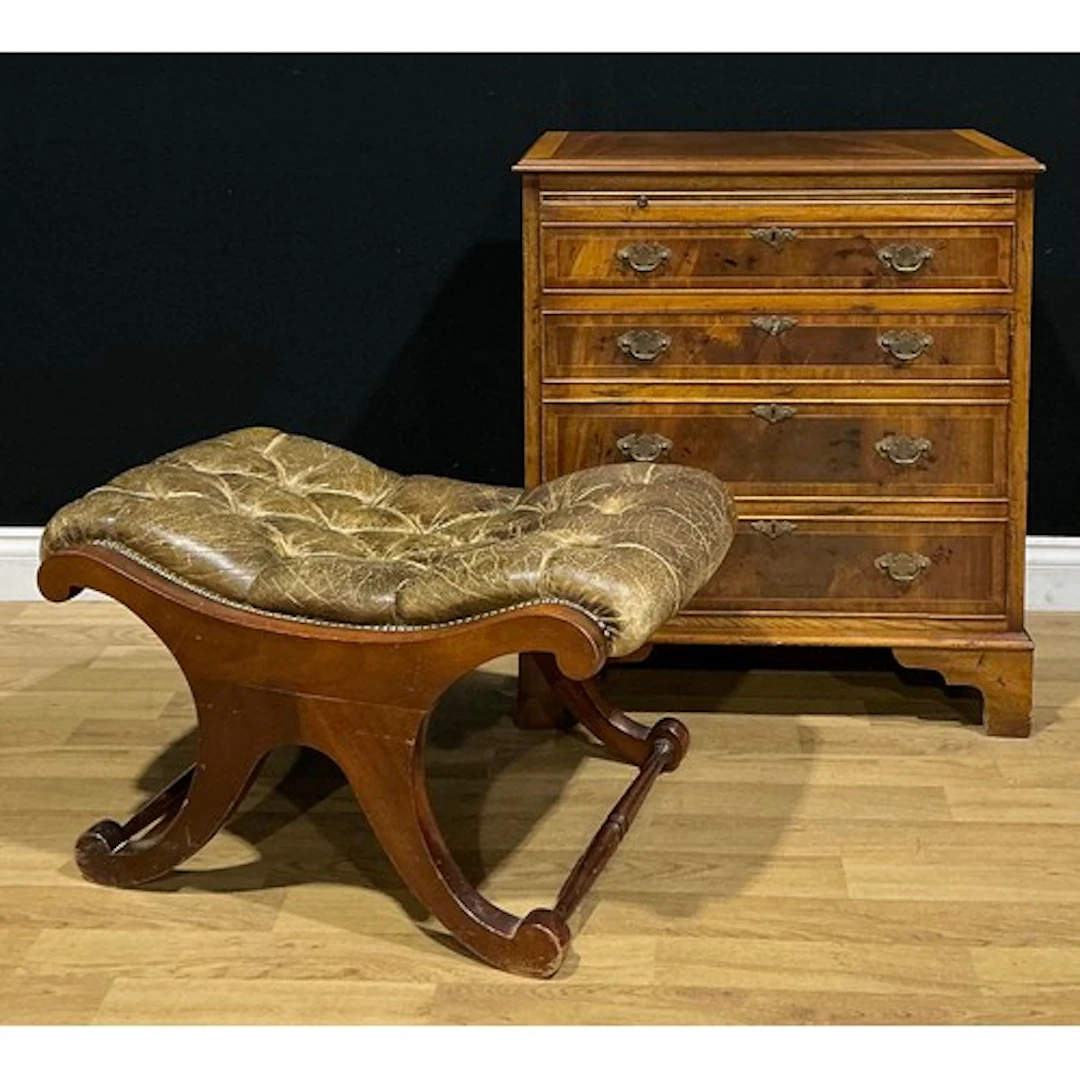A George III style cabinet, as a chest of drawers, 79.5cm hi...