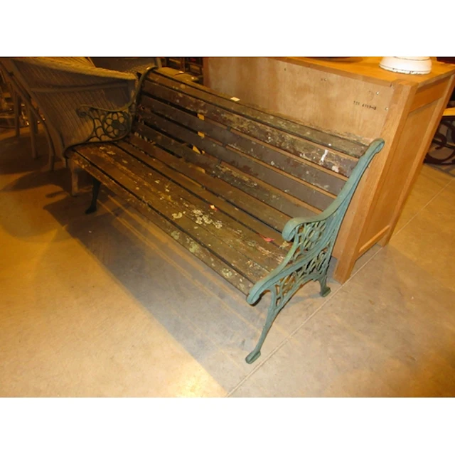 Metal End Garden Bench