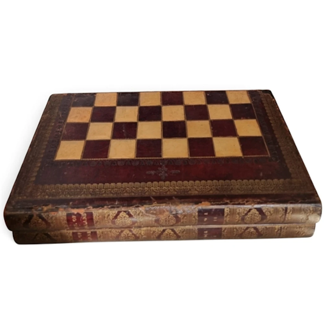 A 19th Century double sided folding Games Board designed as ...