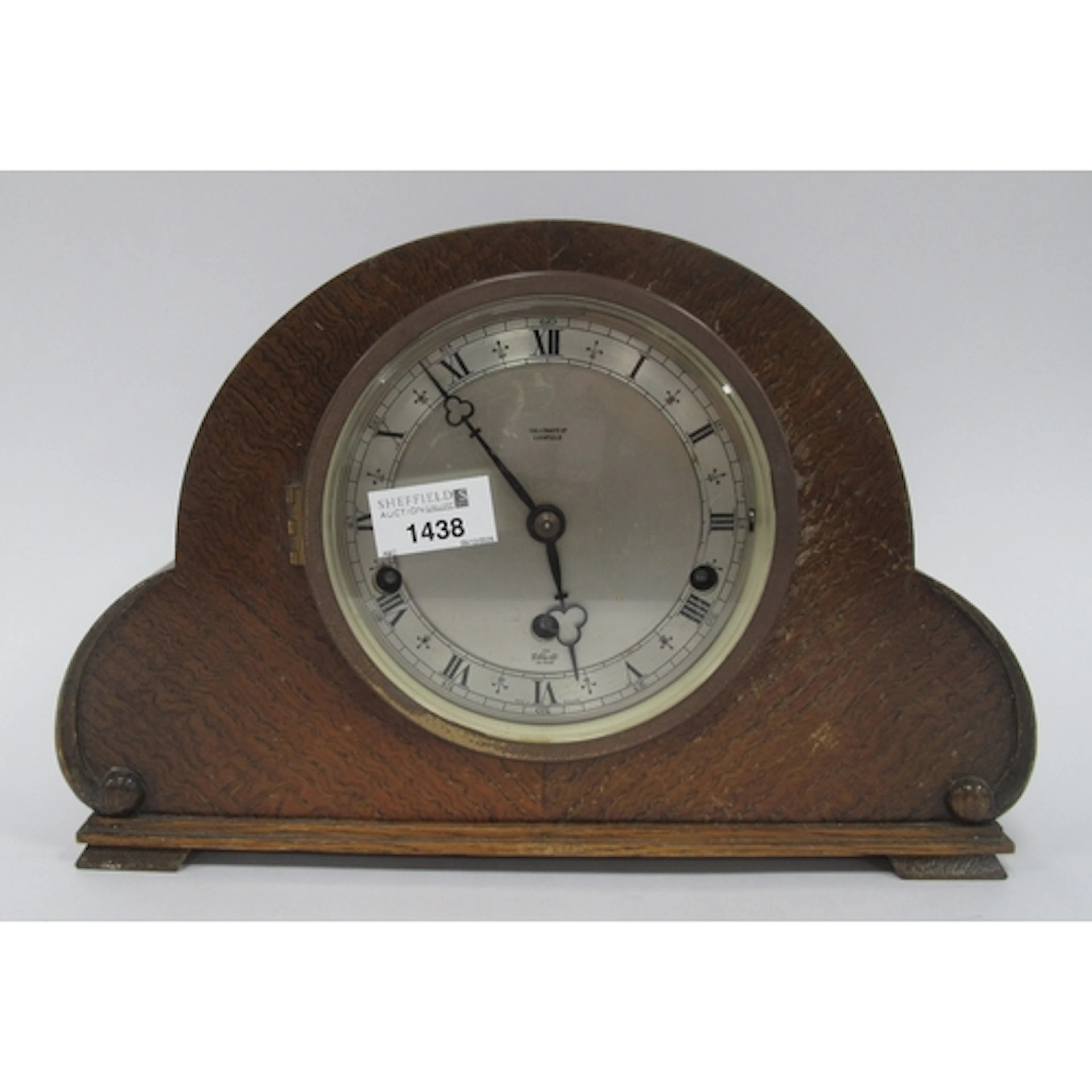A 1930s Elliott of London Oak-Cased Mantel Clock, retailed b...