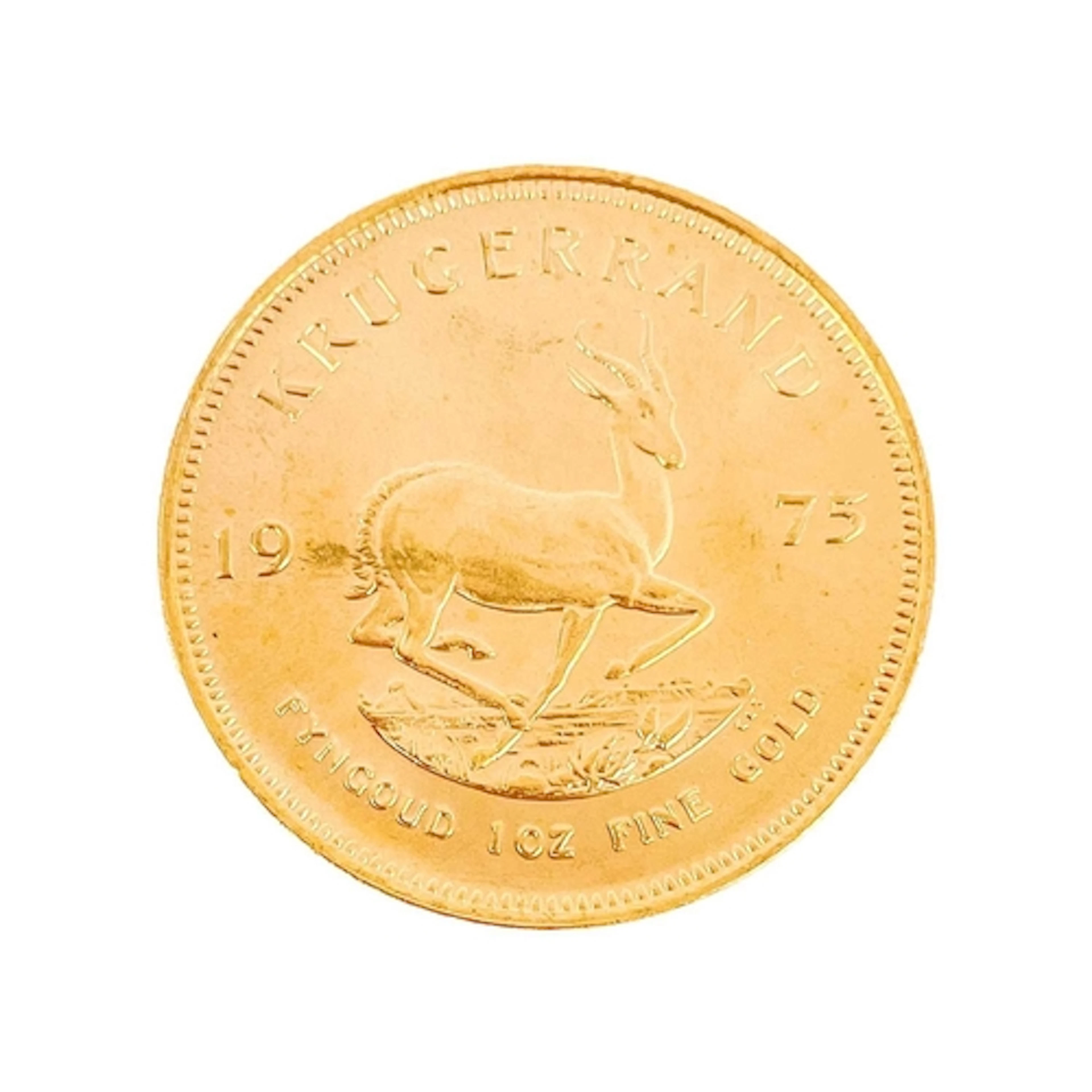 1975 Gold full Krugerrand. 1975 gold full Krugerrand in ef c...