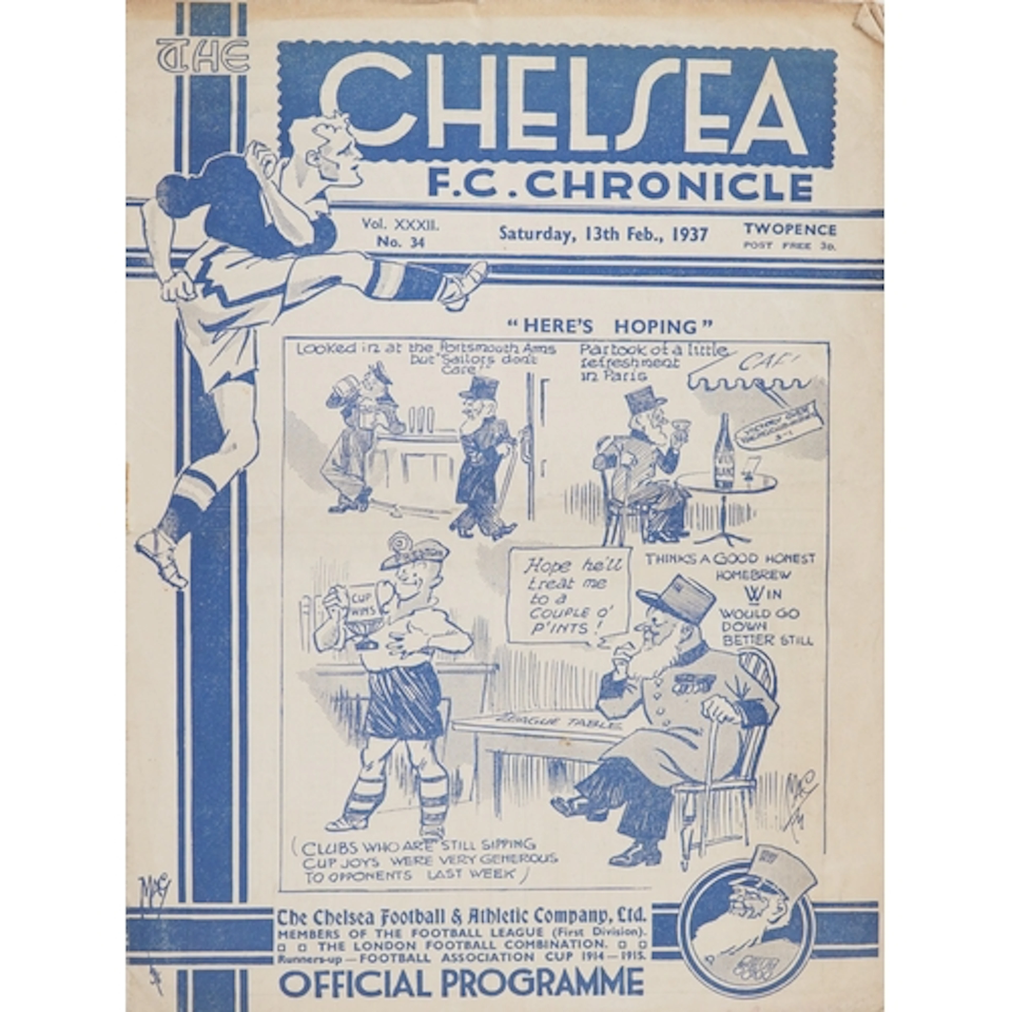 Chelsea F.C. Chronicle official football programme - Here's ...