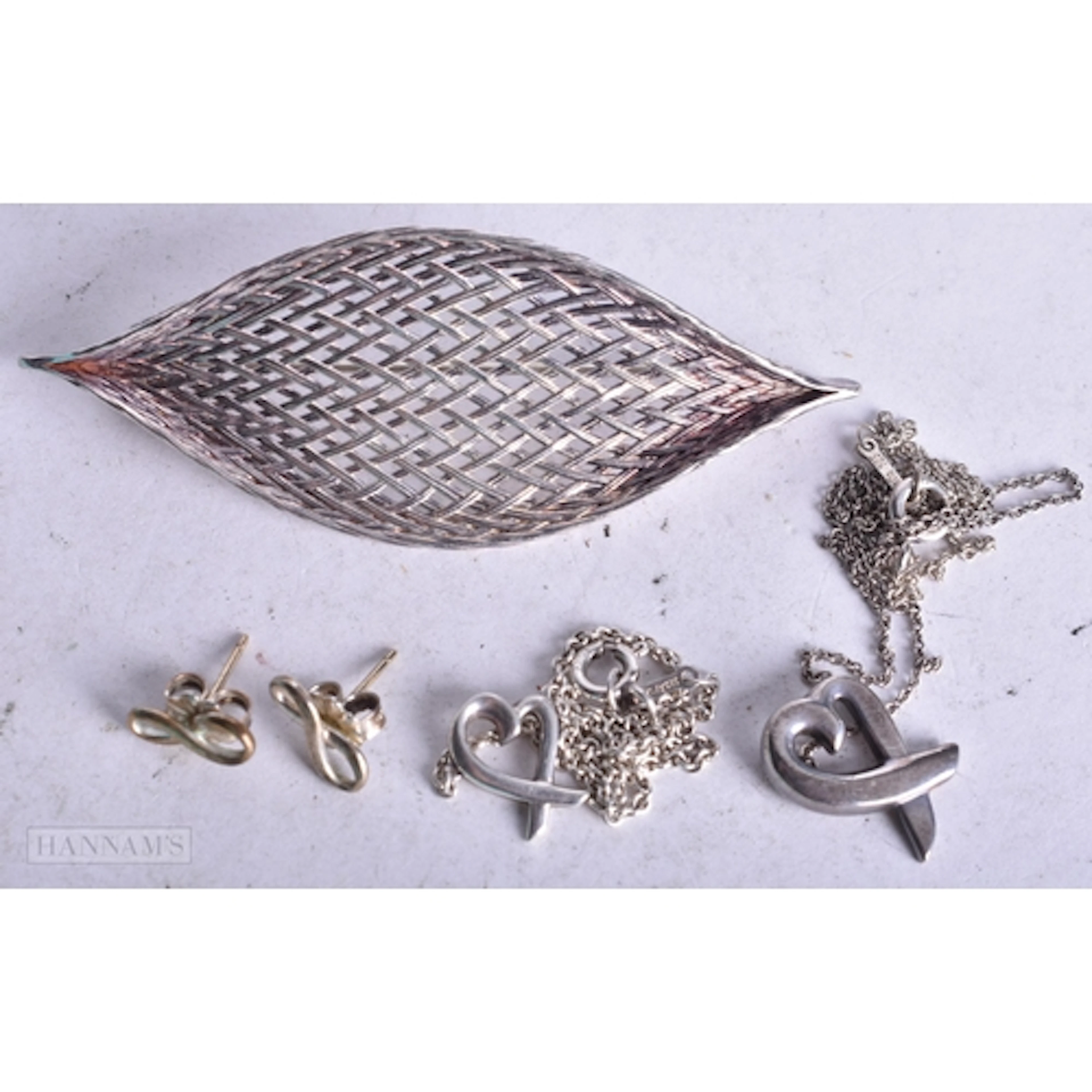 Collection of Sterling Silver Tiffany & Co Jewellery inc. Pa...