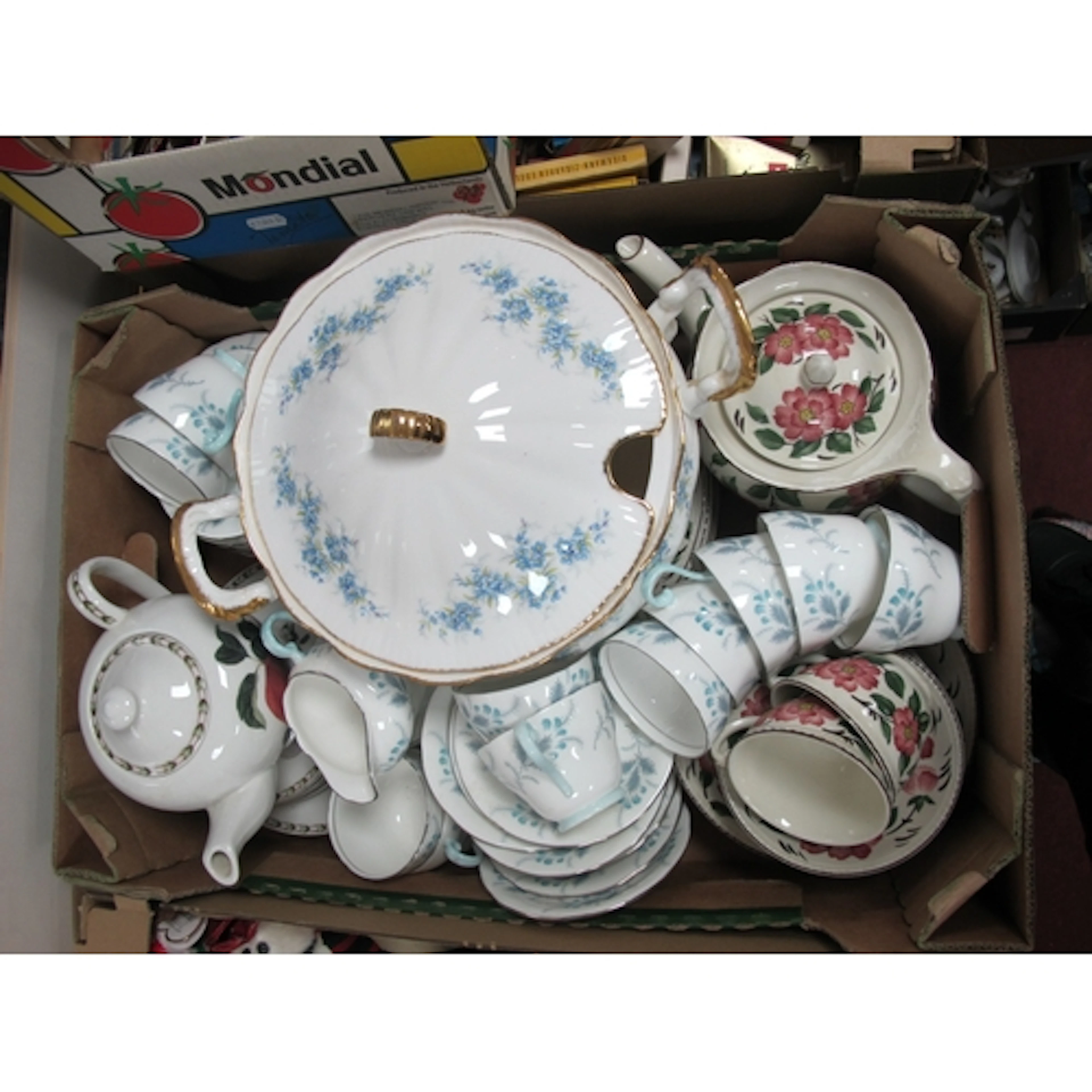 Wood 'Irish Rose' Table Pottery, Queens hookers fruit - teap...