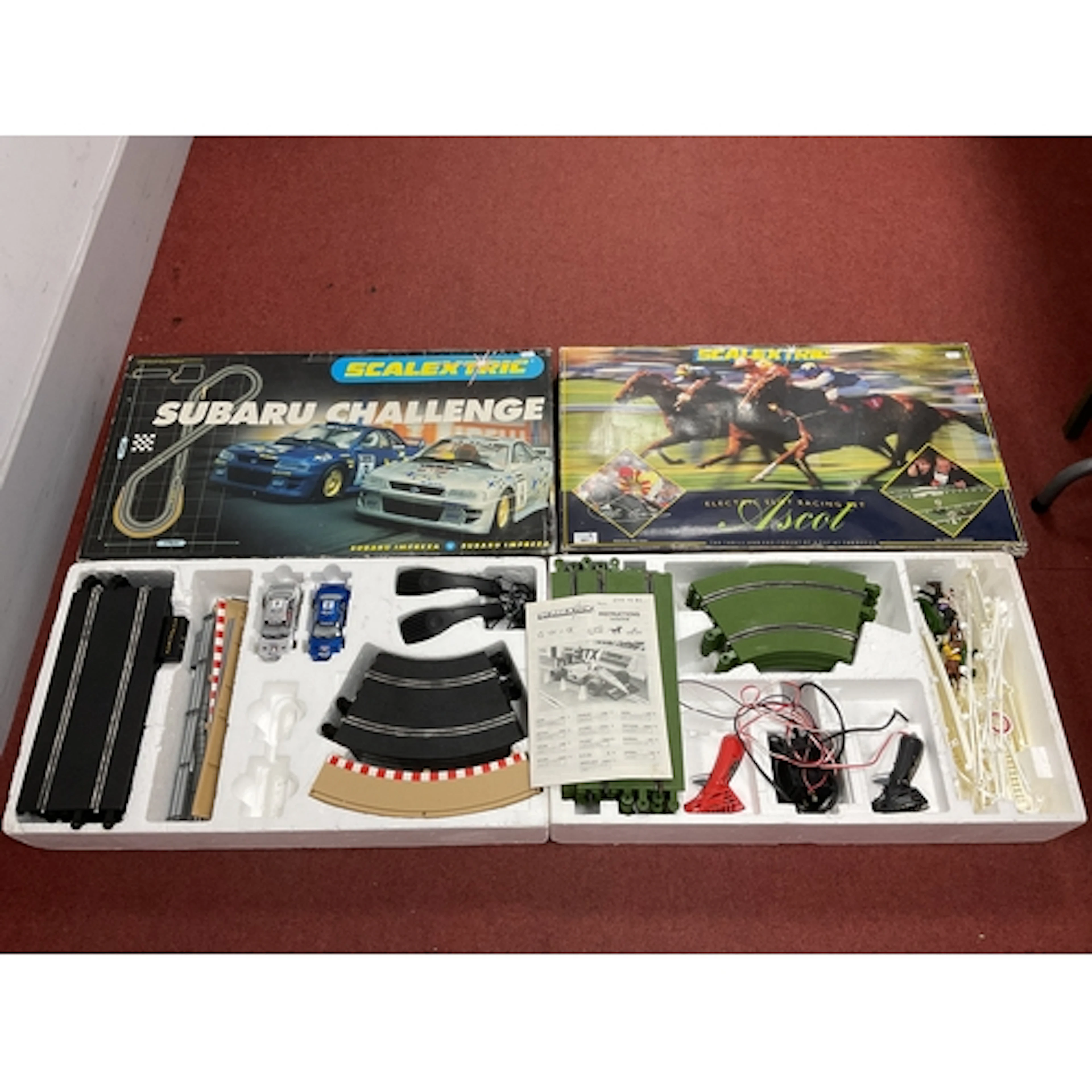 Two Scalextric Sets comprising of #C.945 Ascot Electric Slot...