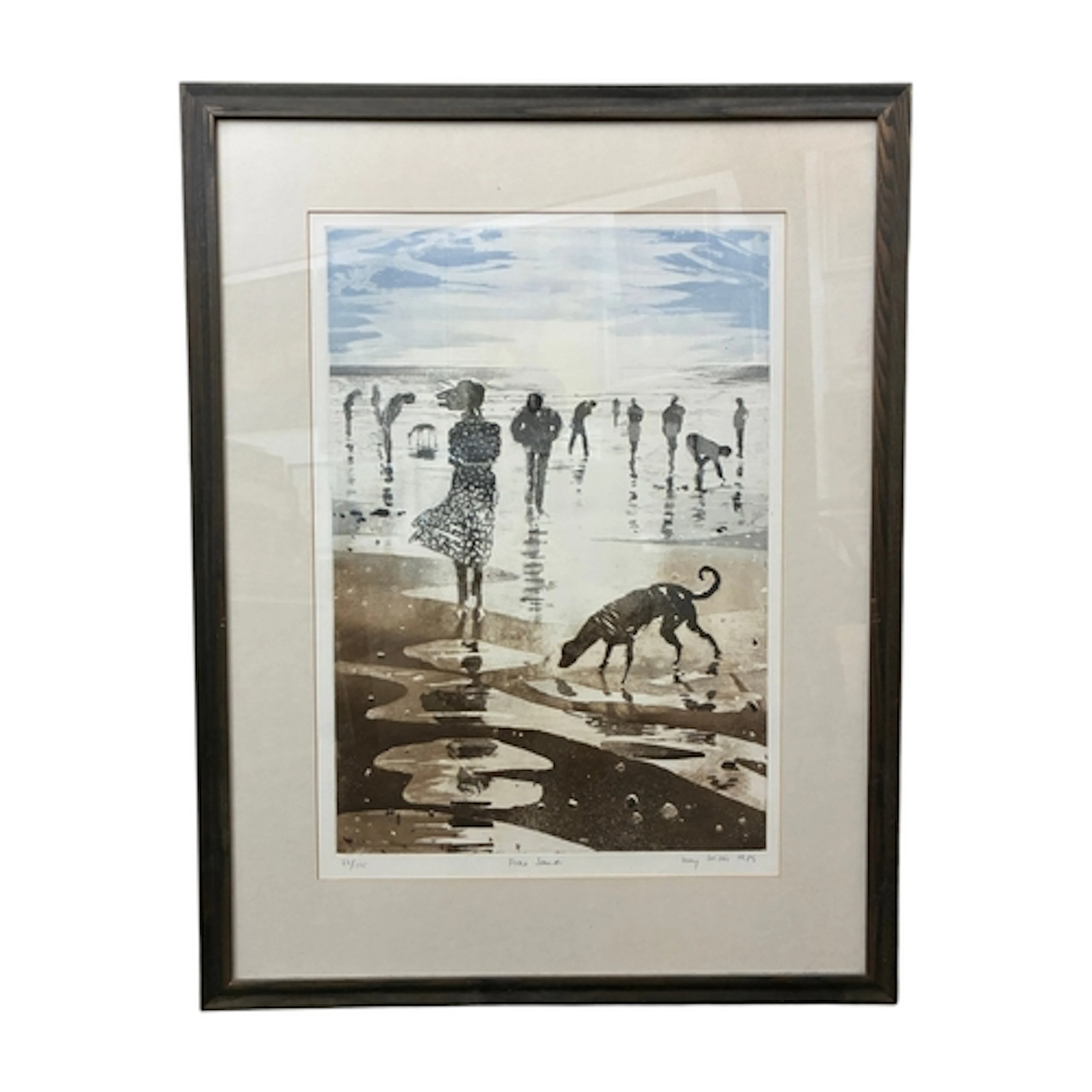 Lucy Willis (b.1954) 'Praa Sands' aquatint, signed and numbe...