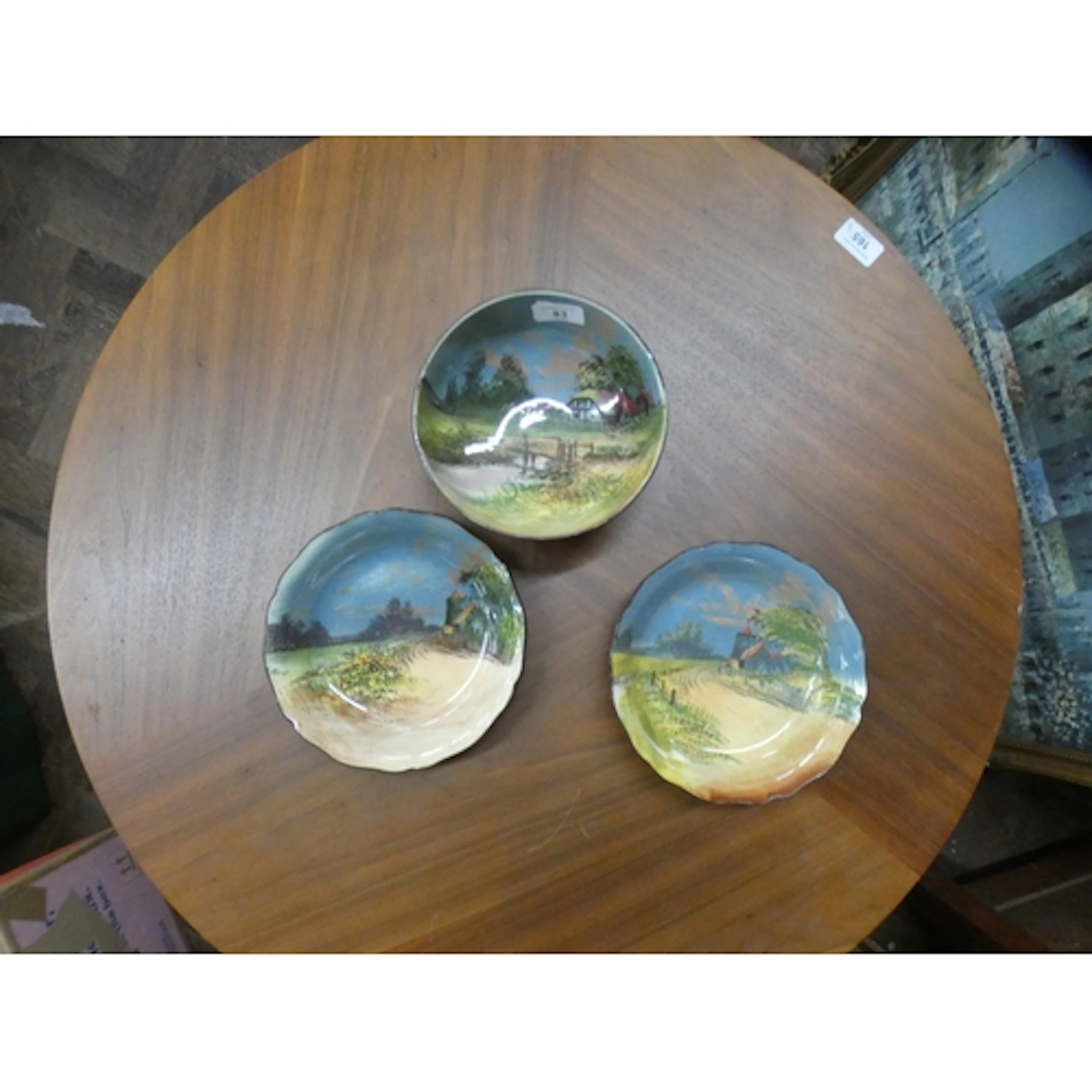 Pair of Royal Doulton dishes together with a matching Doulto...