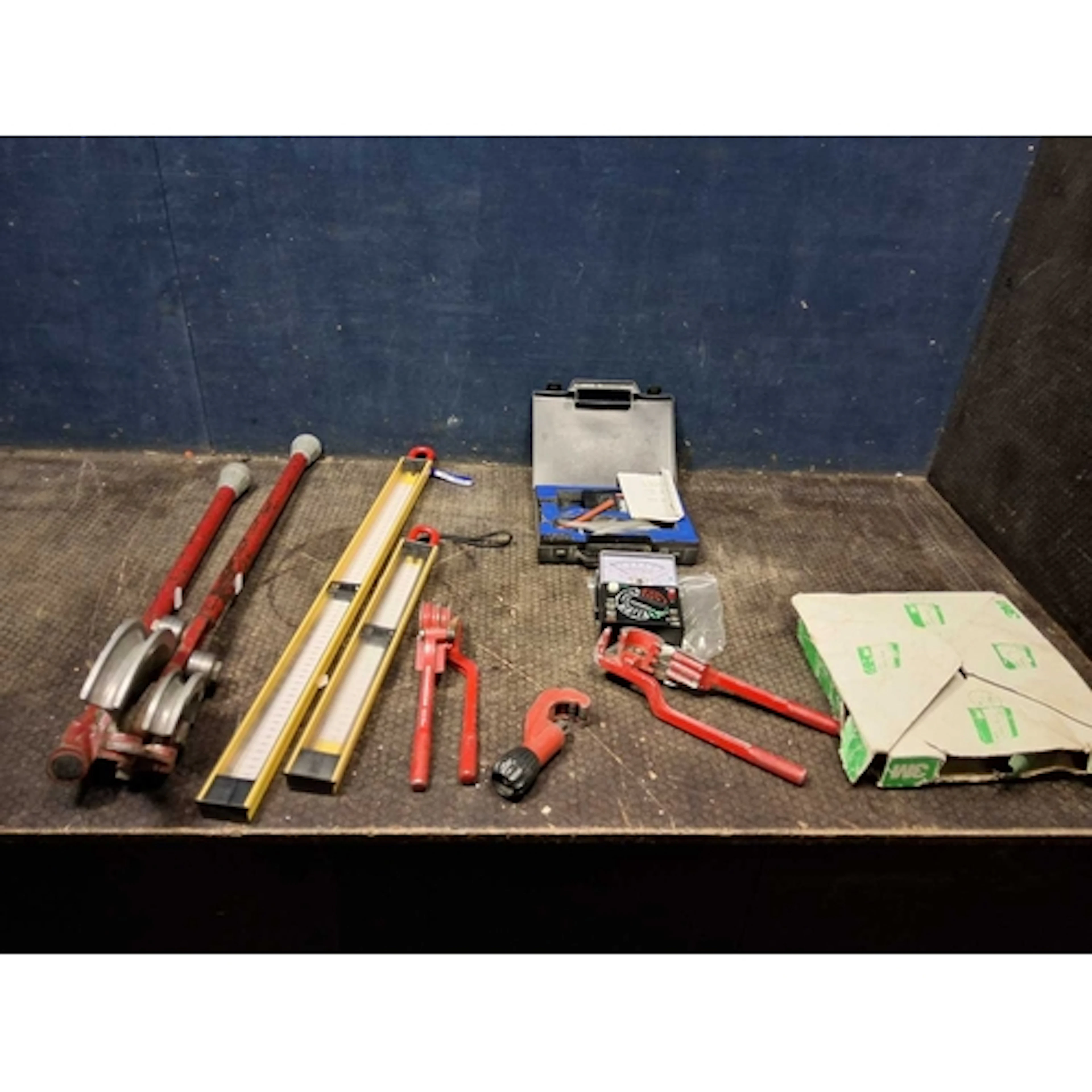 A COLLECTION OF PLUMBING EQUIPMENT including two flue gas tu...