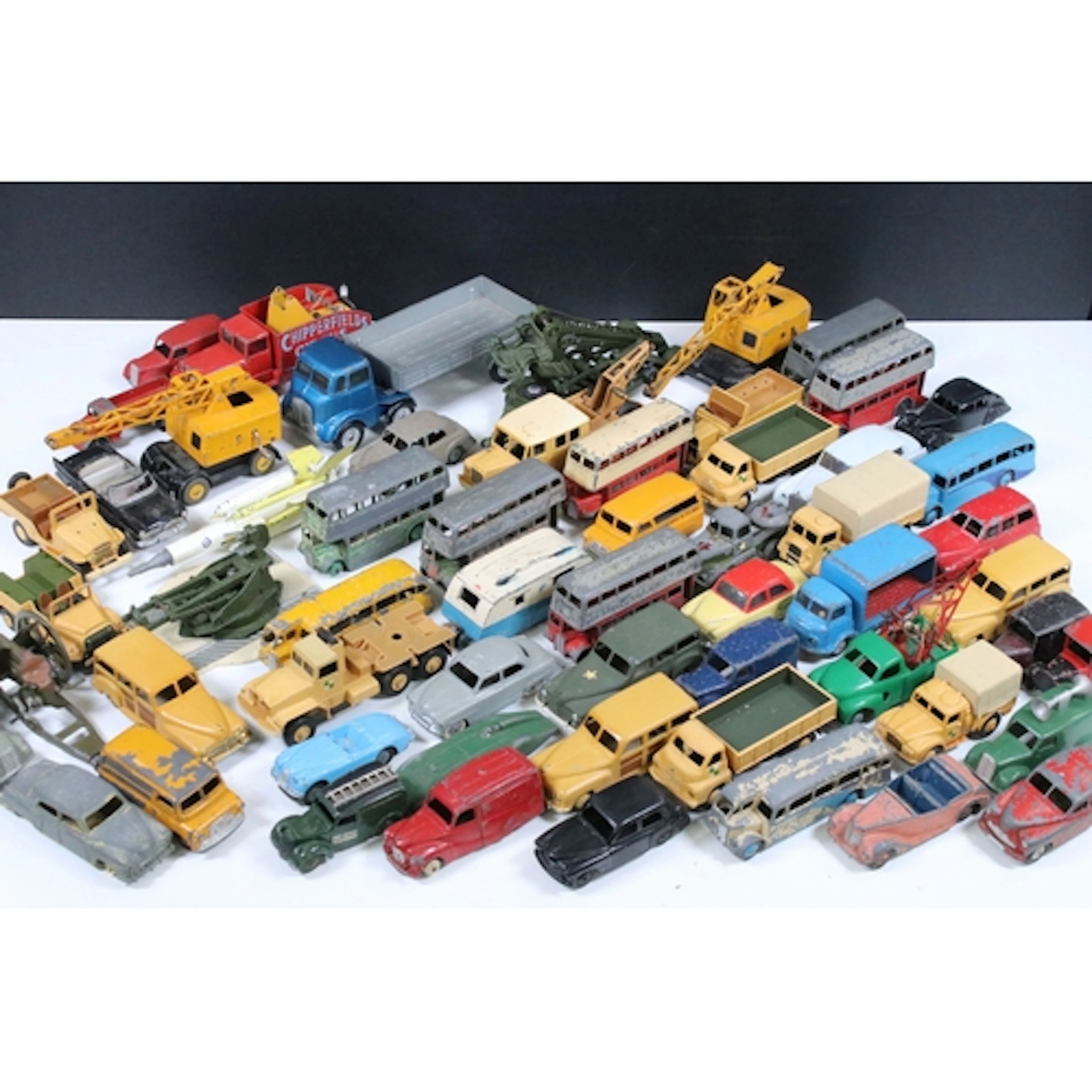 Collection of Early-Mid 20th C onwards playworn diecast mode...