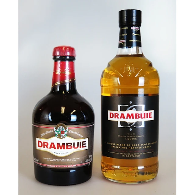 1 Litre bottle of Drambuie scotch blended Liqueur and one ot...