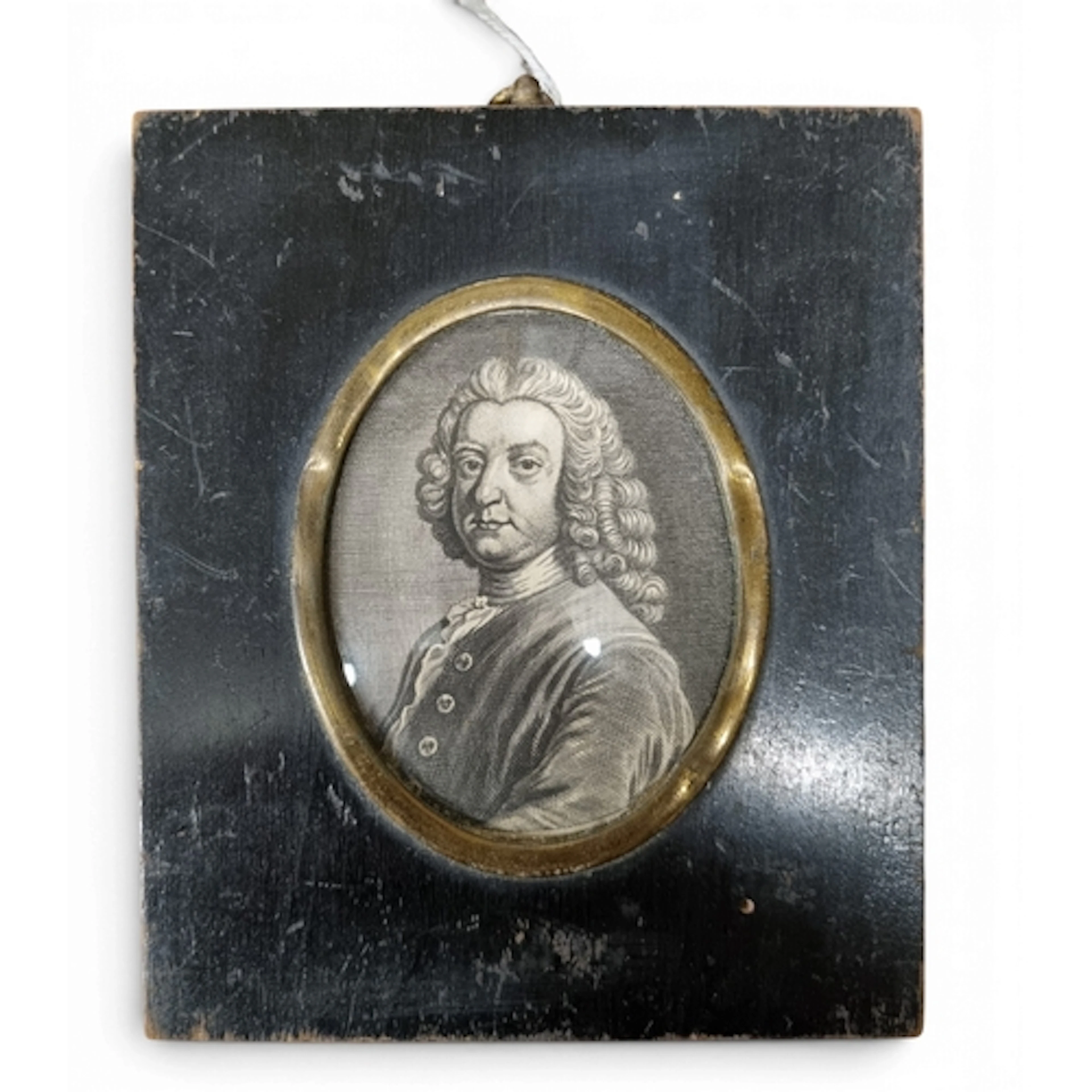 An early 19th Century portrait miniature Engraving of Sir Jo...