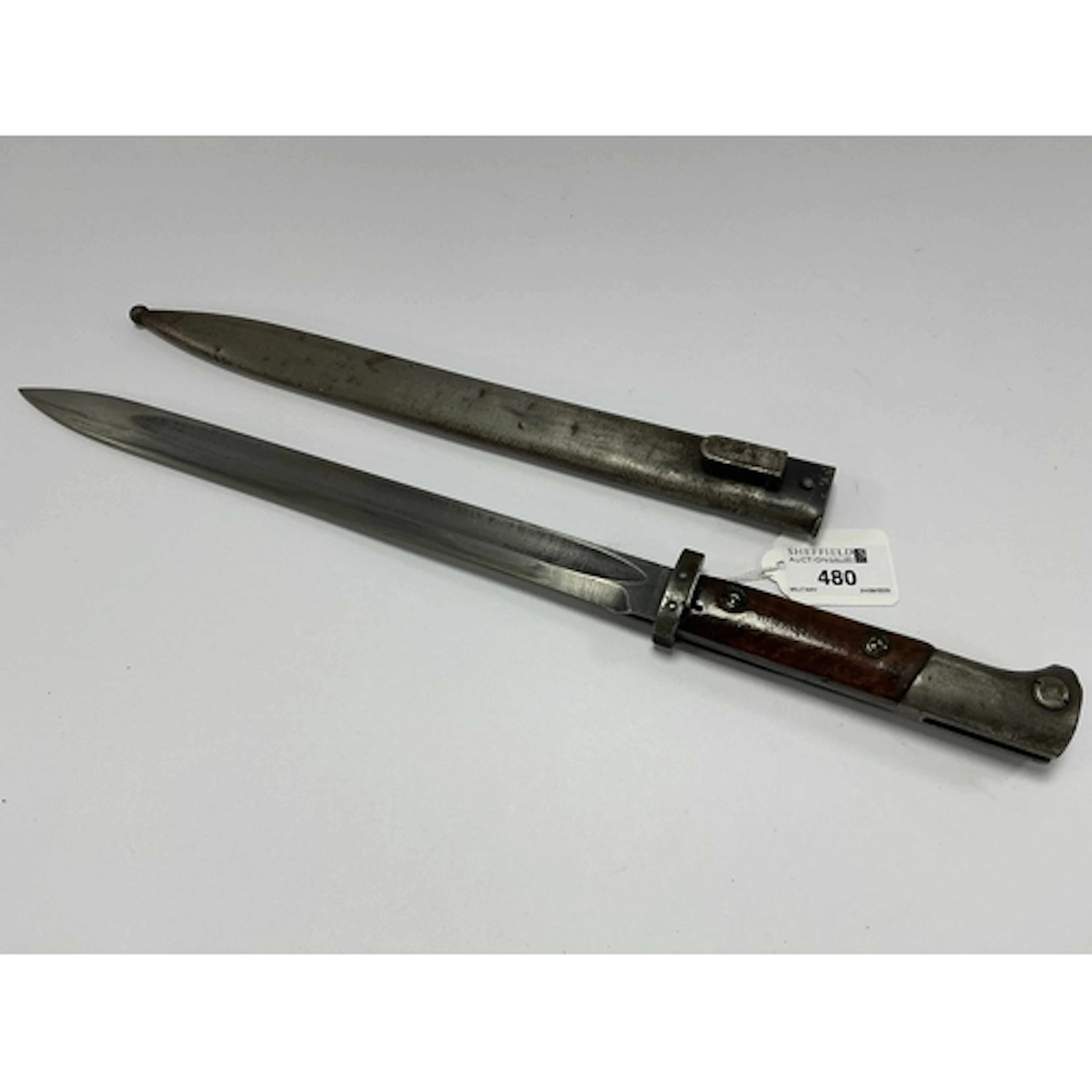 Czech Mauser VZ24 Bayonet & Scabbard, export version worked ...