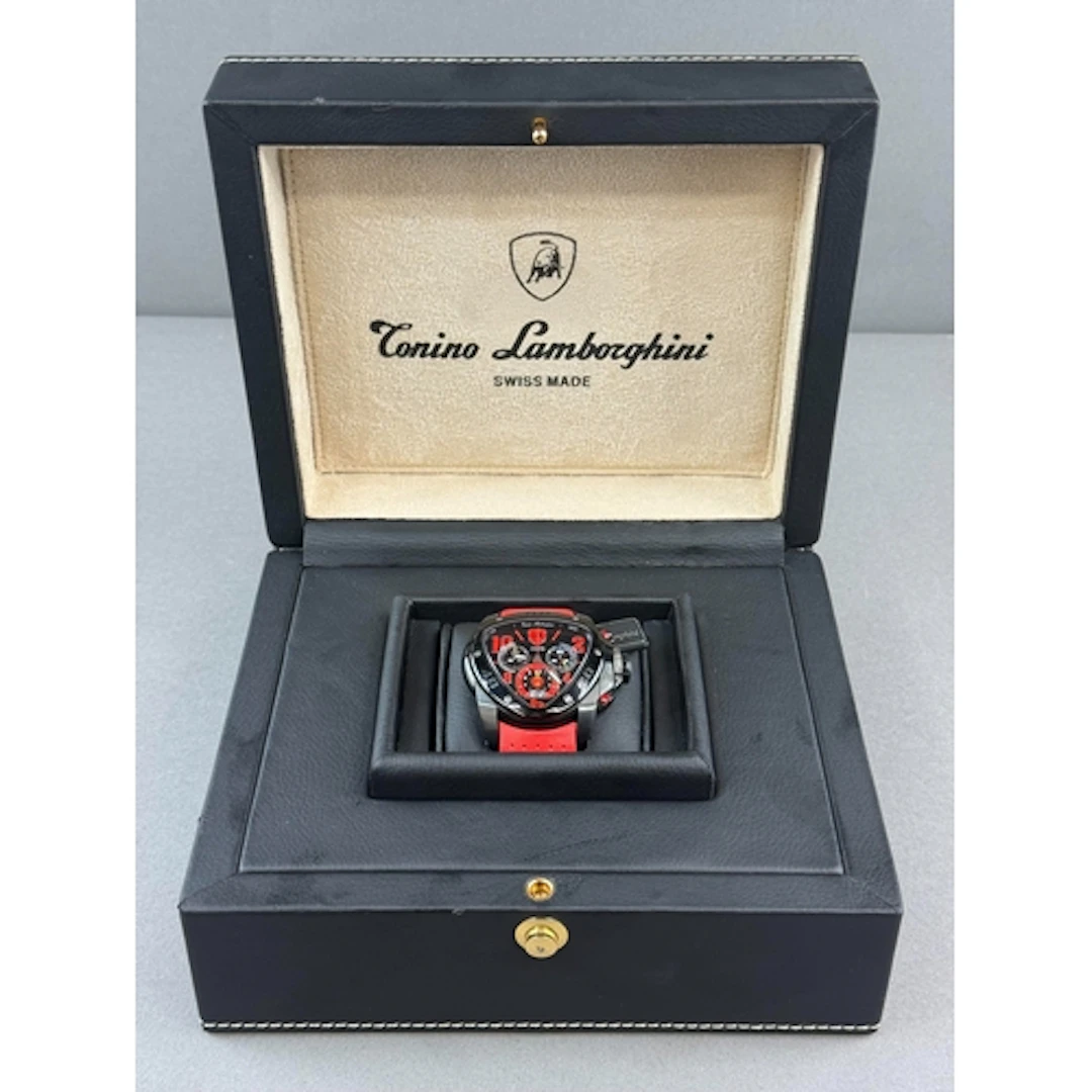 Watches: Tonino Lamborghini Spyder X Chronograph Red Black P...