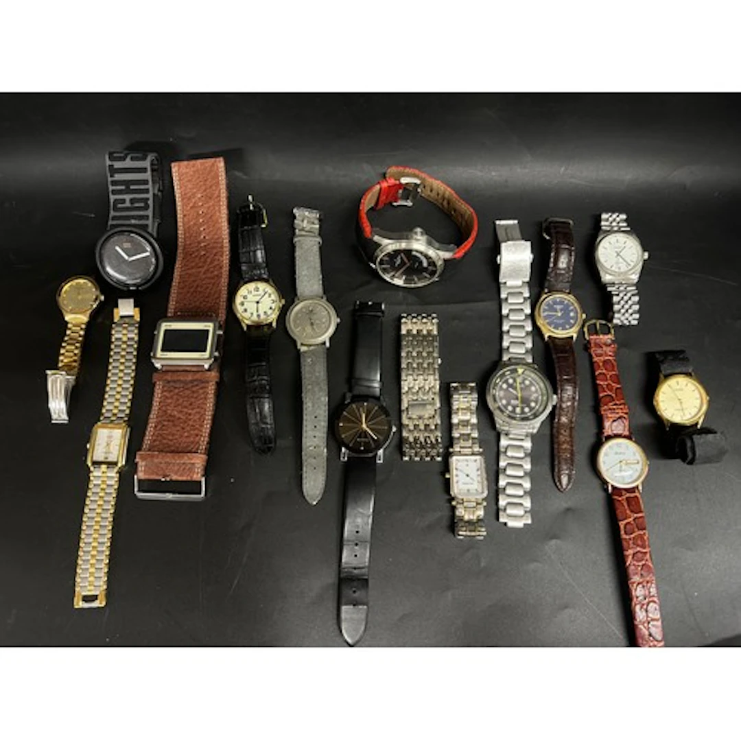 Fifteen watches including Swatch Pop Night & Day, Sekonda, V...