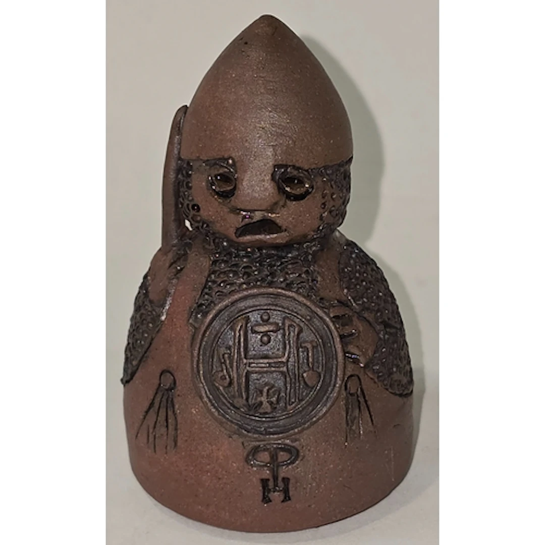 Poole Pottery interest Guy Sydenham Pawn chess piece 3" high...