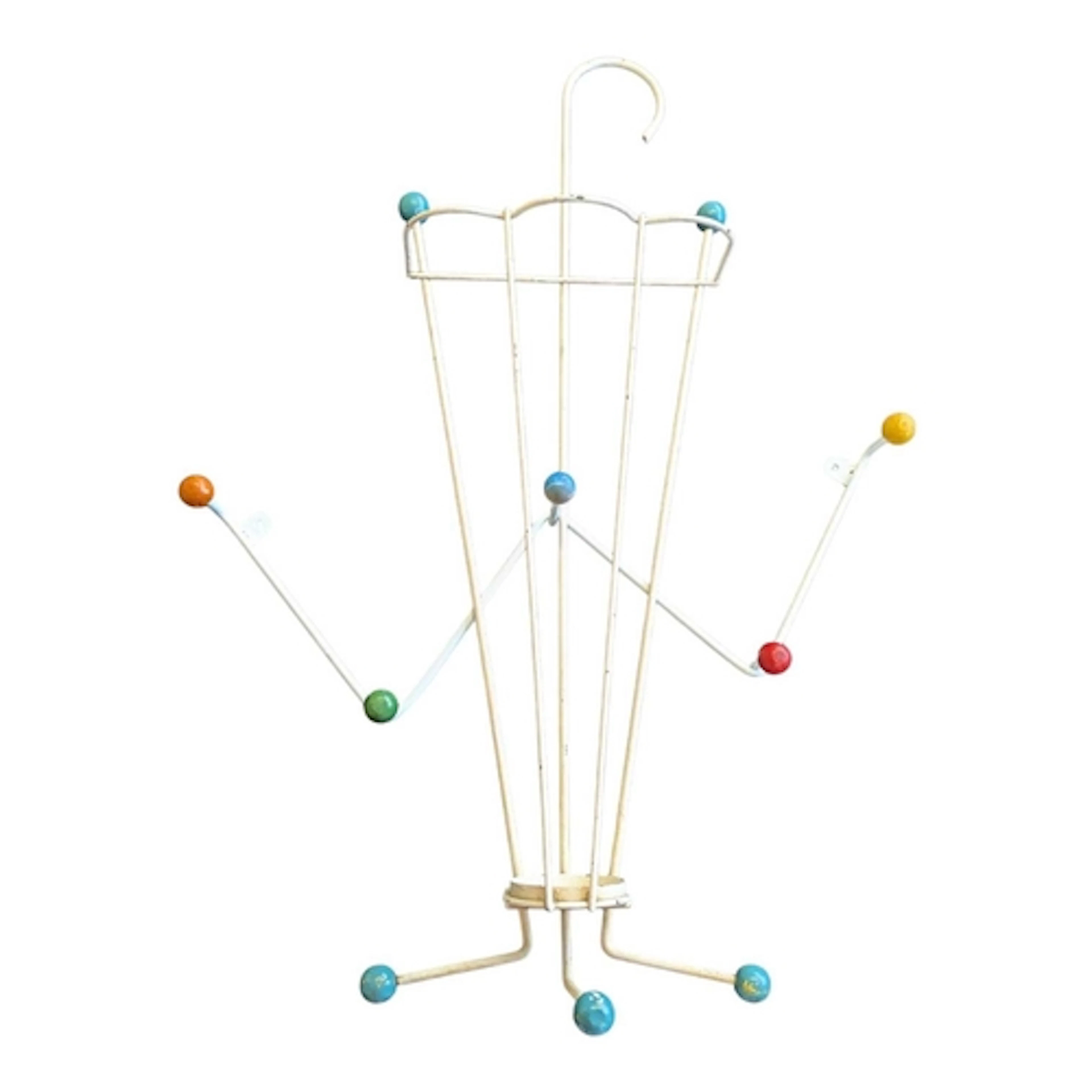 A vintage mid 20th century atomic sputnik style bent metal c...