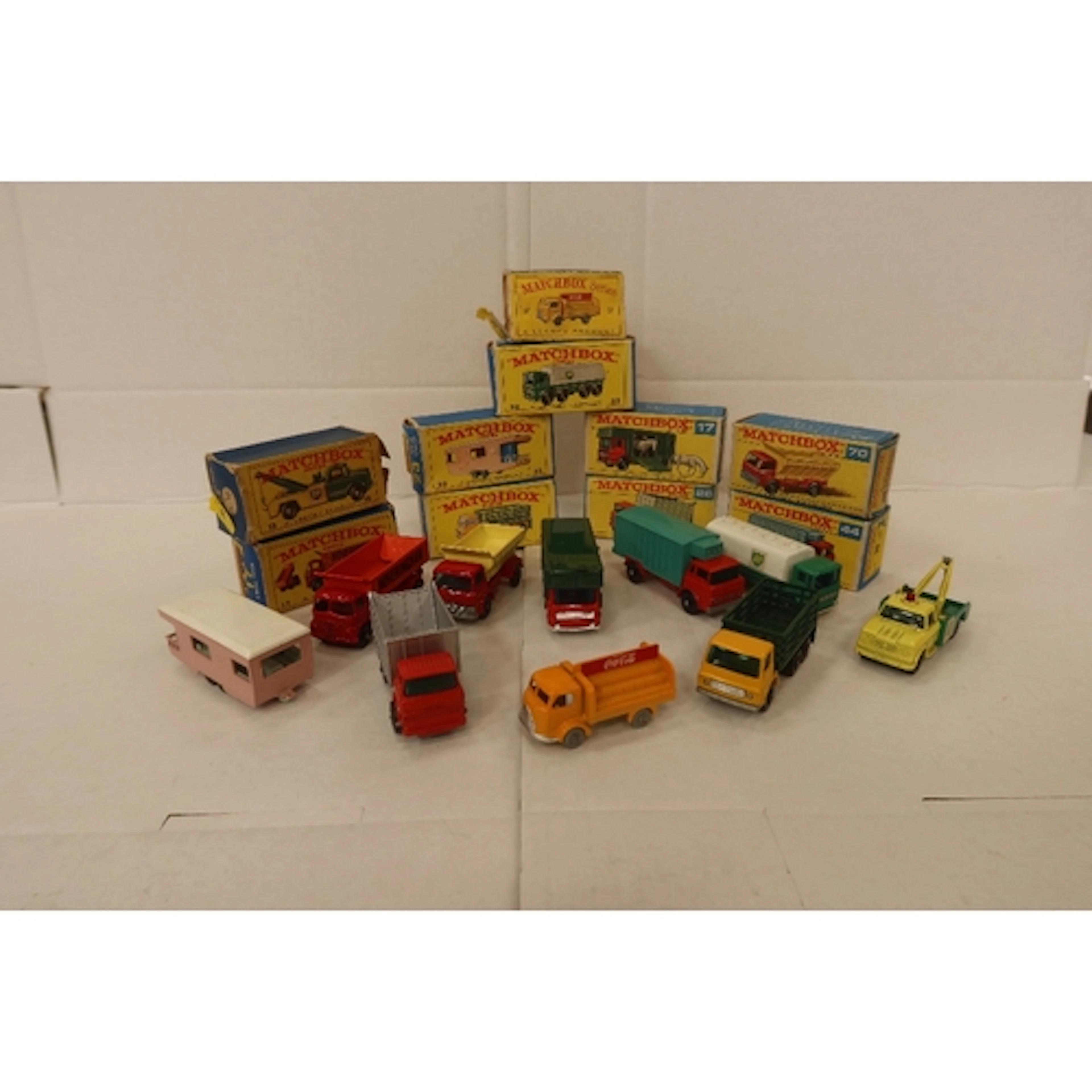 Various MatchBox models numbers 4, 37, 32, 44, 70, 26, 17...