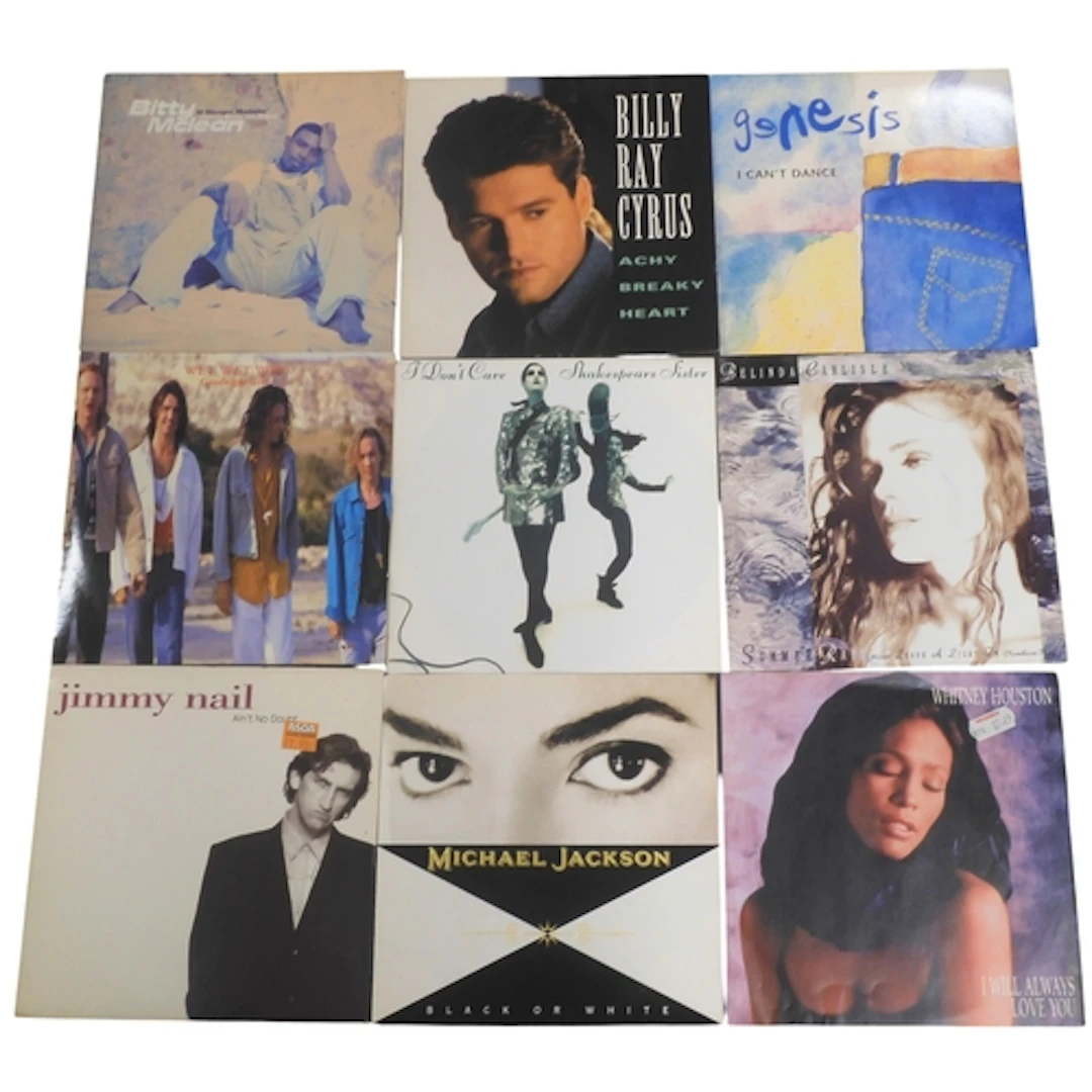 7" 45rpm SINGLES - Three mixed genre bags of 7" vinyl record...