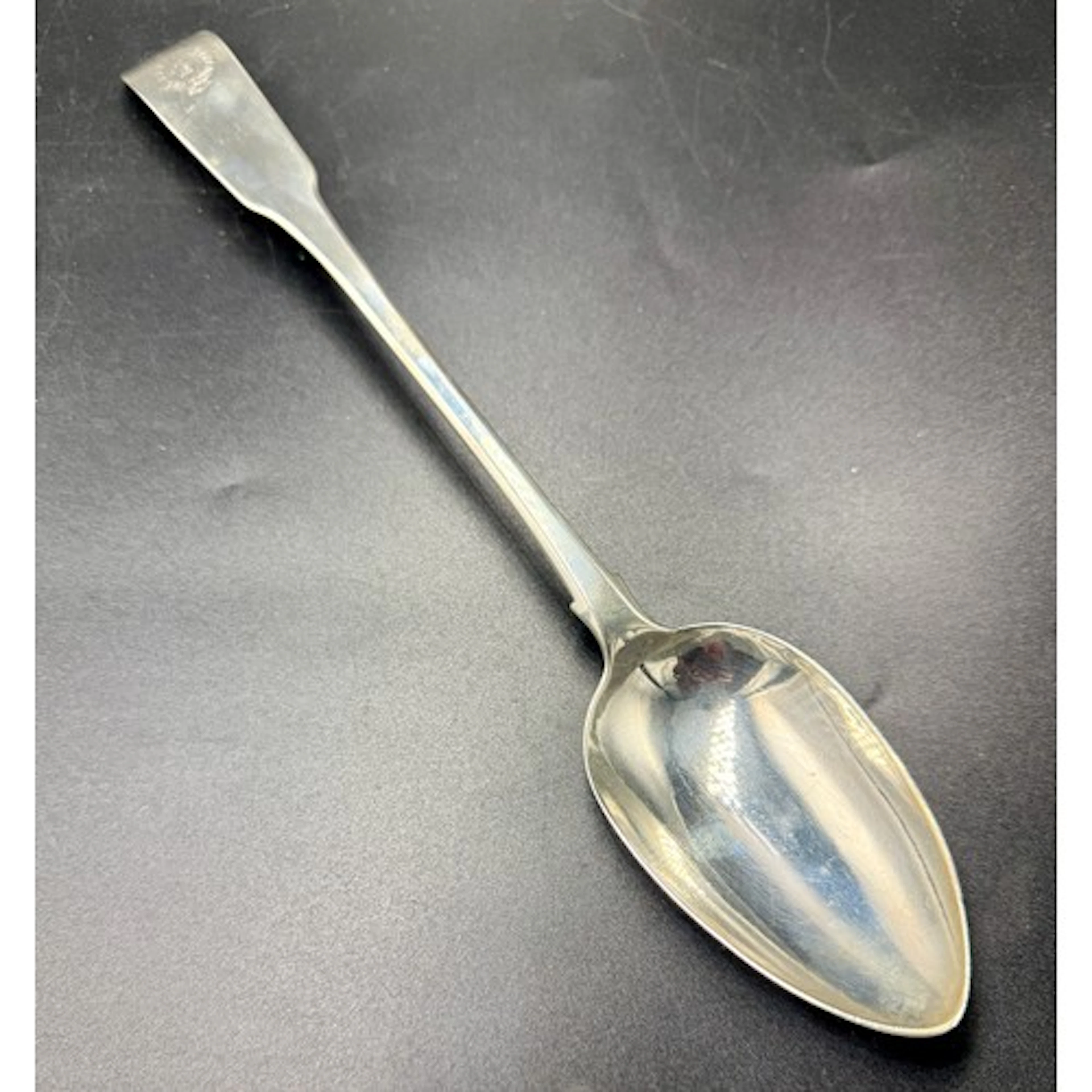 Exeter silver serving spoon. 1809, maker Richard Ferris. Wei...