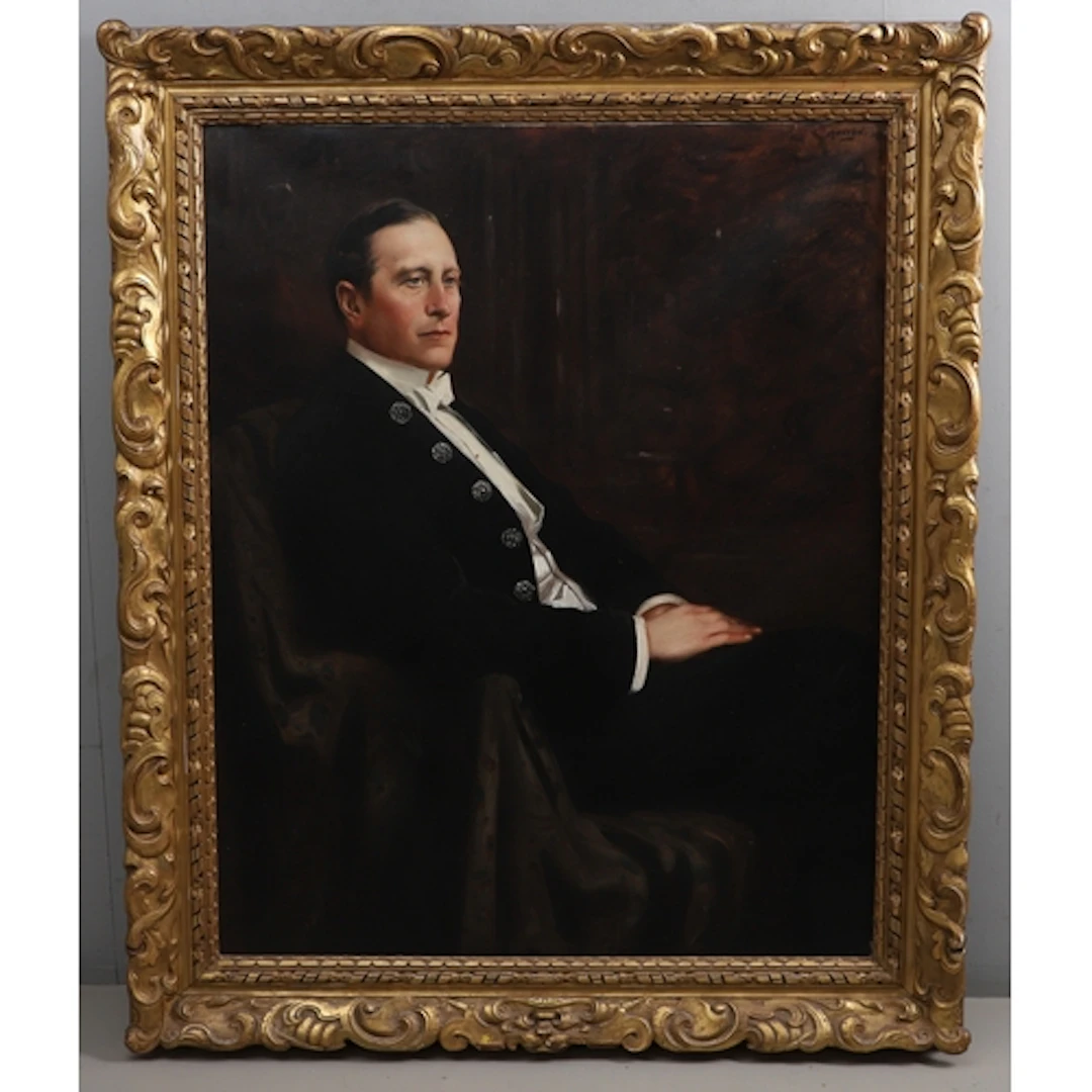 THOMAS EDWIN MOSTYN (1864-1930). PORTRAIT OF A GENTLEMAN. Si...