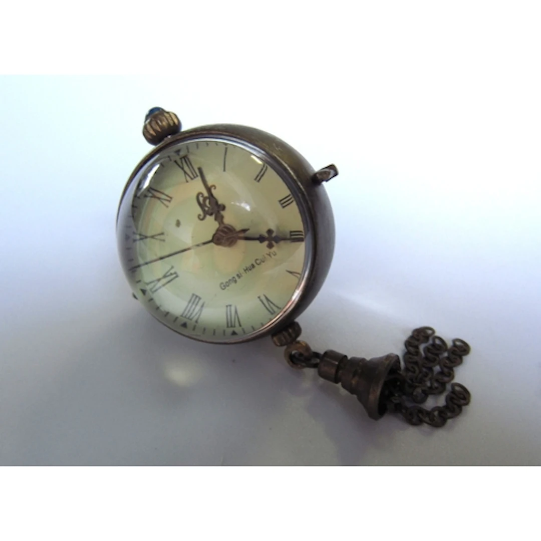 Globe Form Pendant Watch with Tasselled Decoration 3cm Diame...