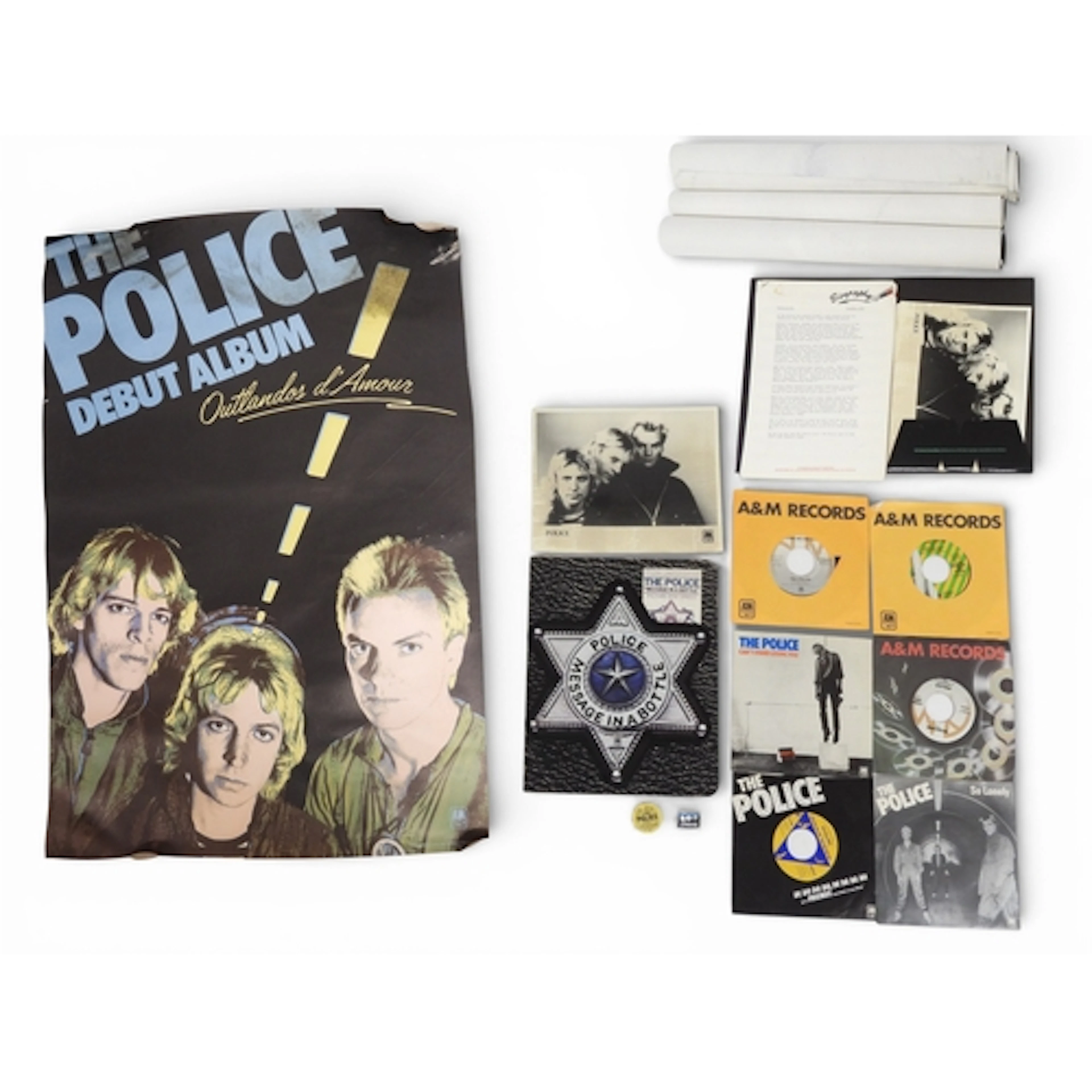 THE POLICE - A mixed lot to include four A&M records vin...
