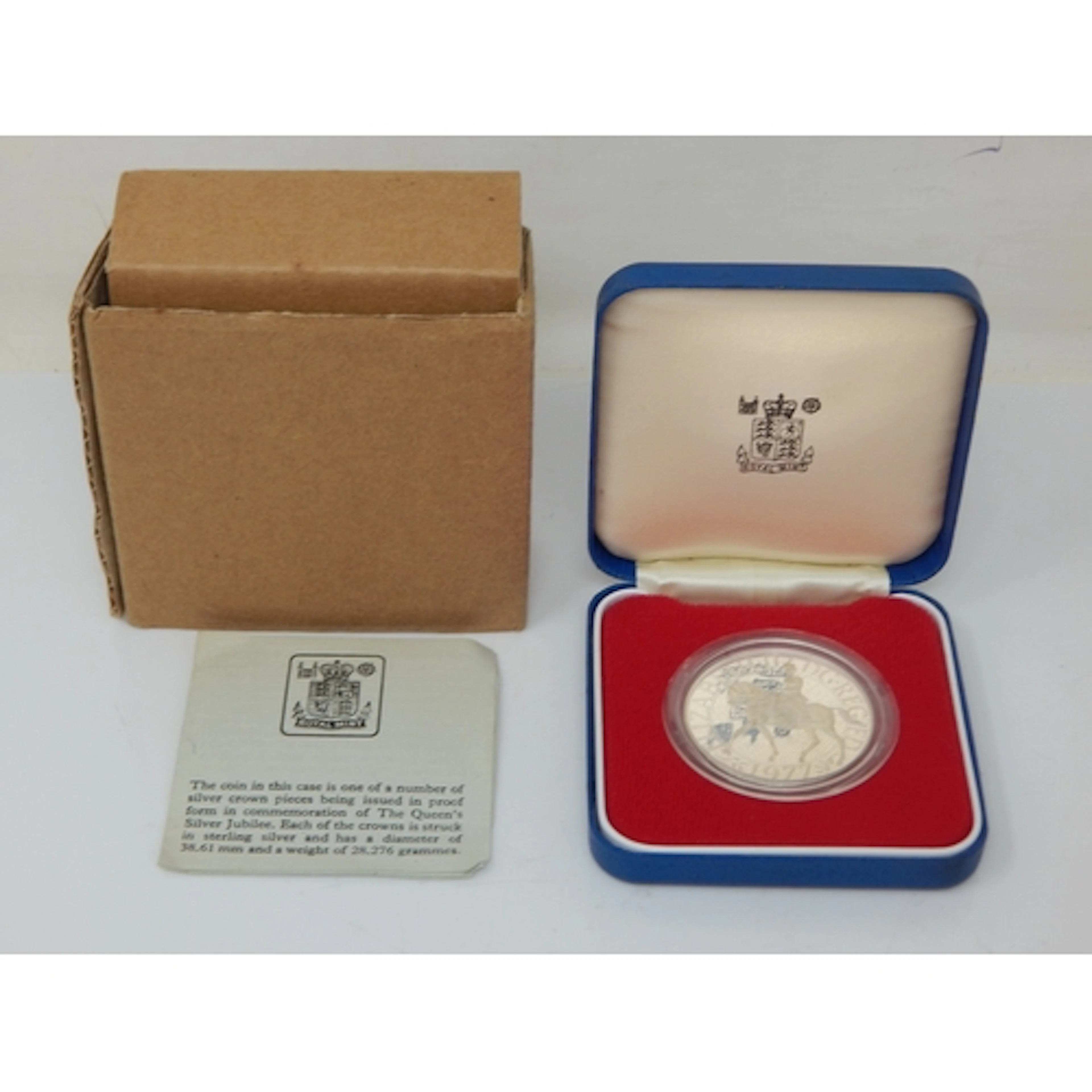 Sterling Silver Commemorative Crown for QEII Jubilee 1977 in...