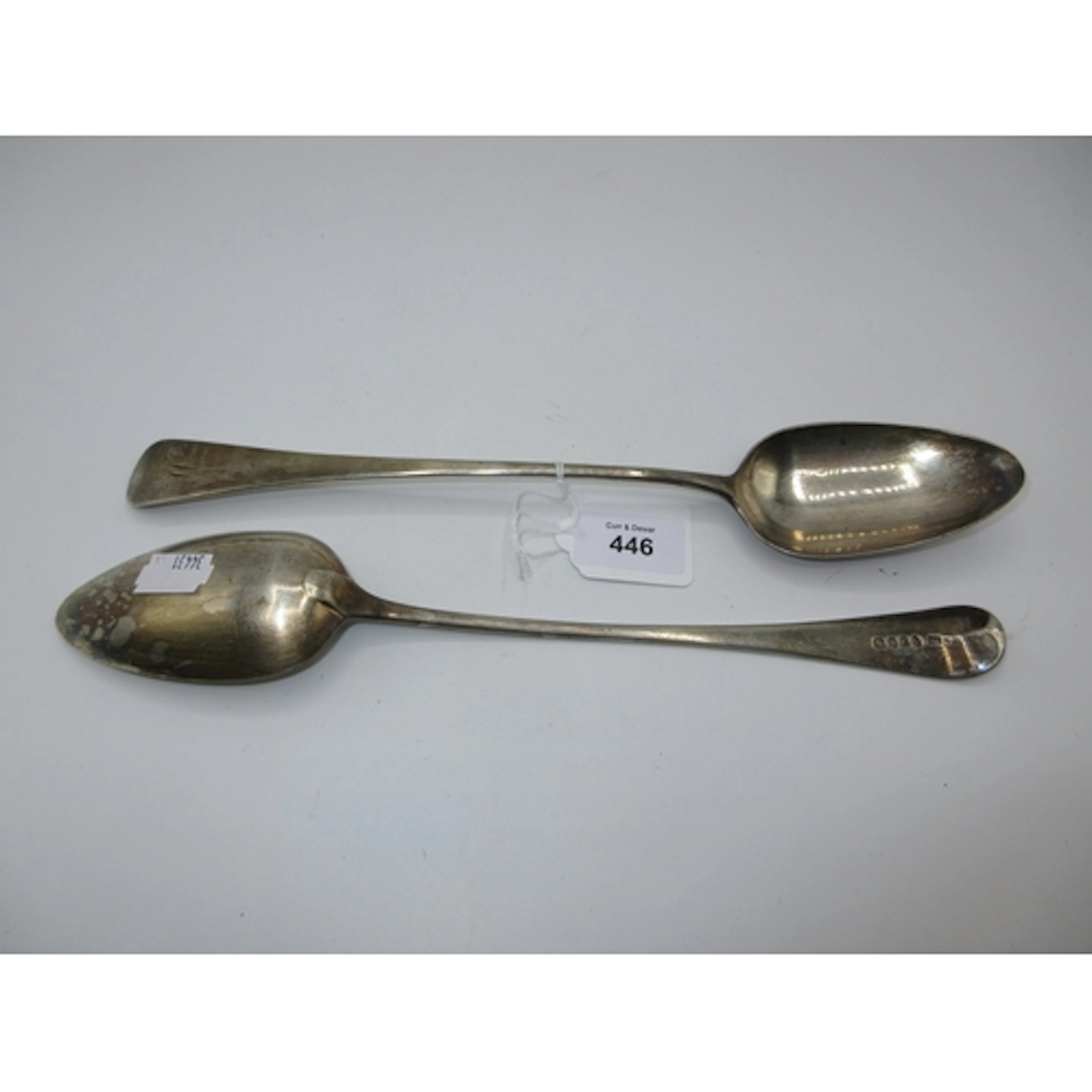 Pair of Georgian Silver Basting Spoons, London 1798, Maker R...