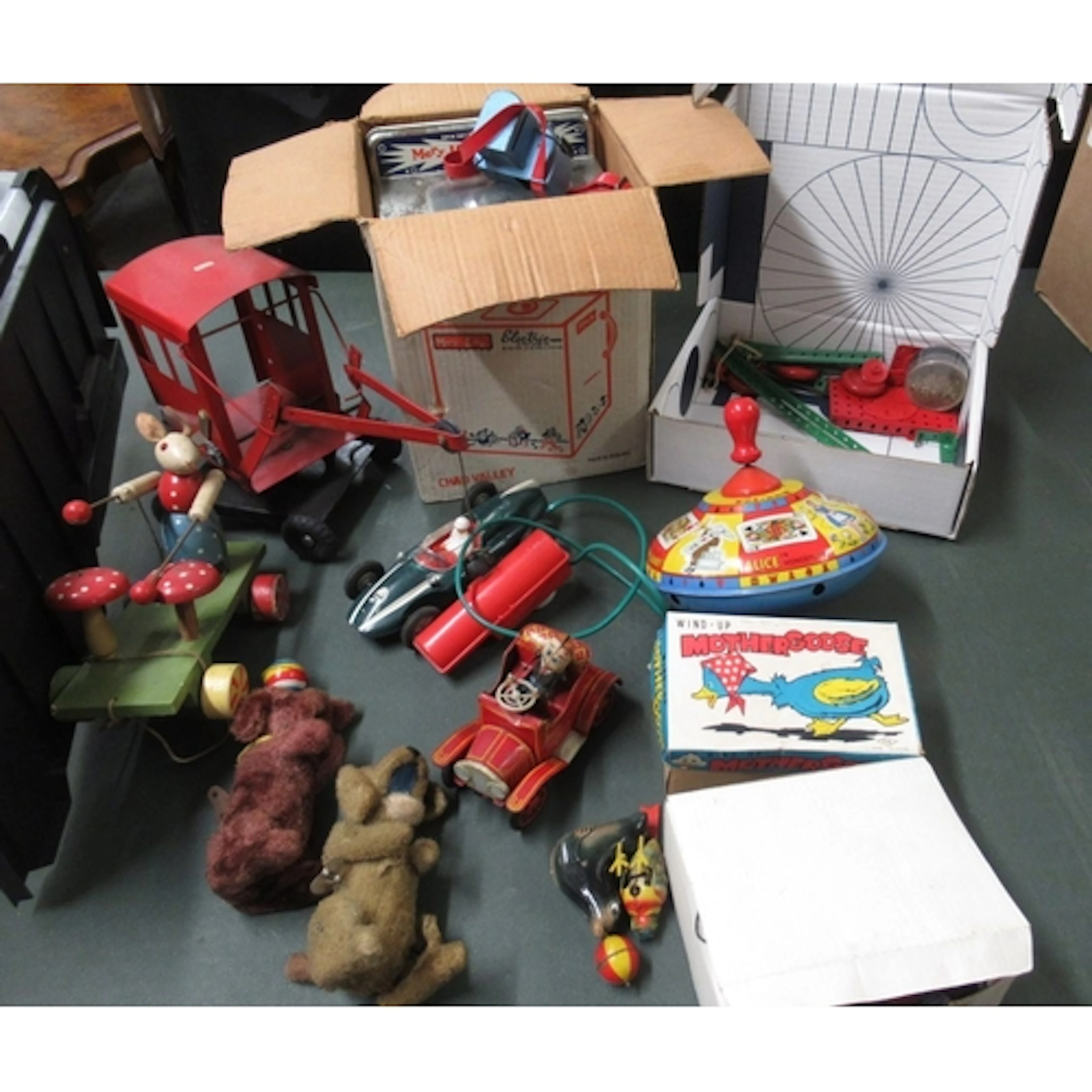 Quantity of various tin plate toys including ' Triang ', ' C...