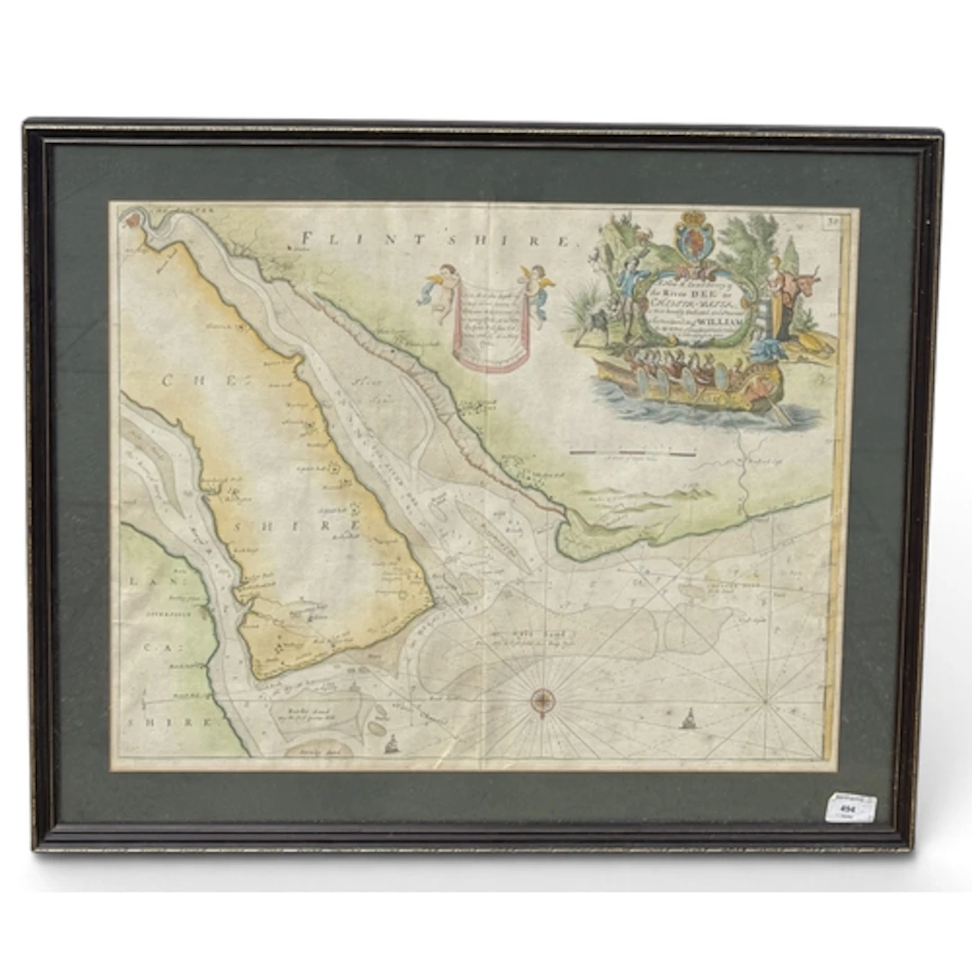 A 17TH CENTURY MAP OF FLINTSHIRE The New and Exact Survey of...