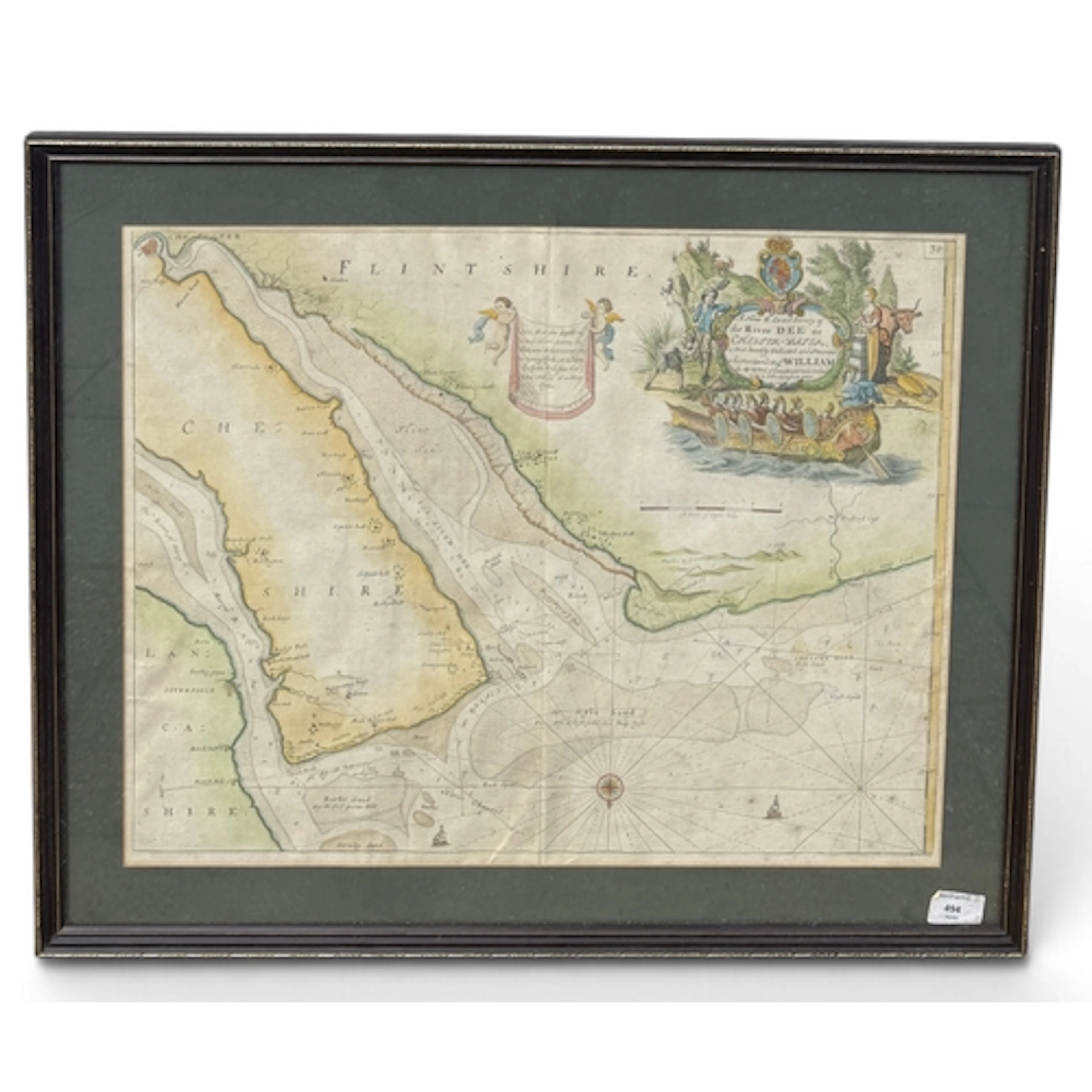A 17TH CENTURY MAP OF FLINTSHIRE The New and Exact Survey of...