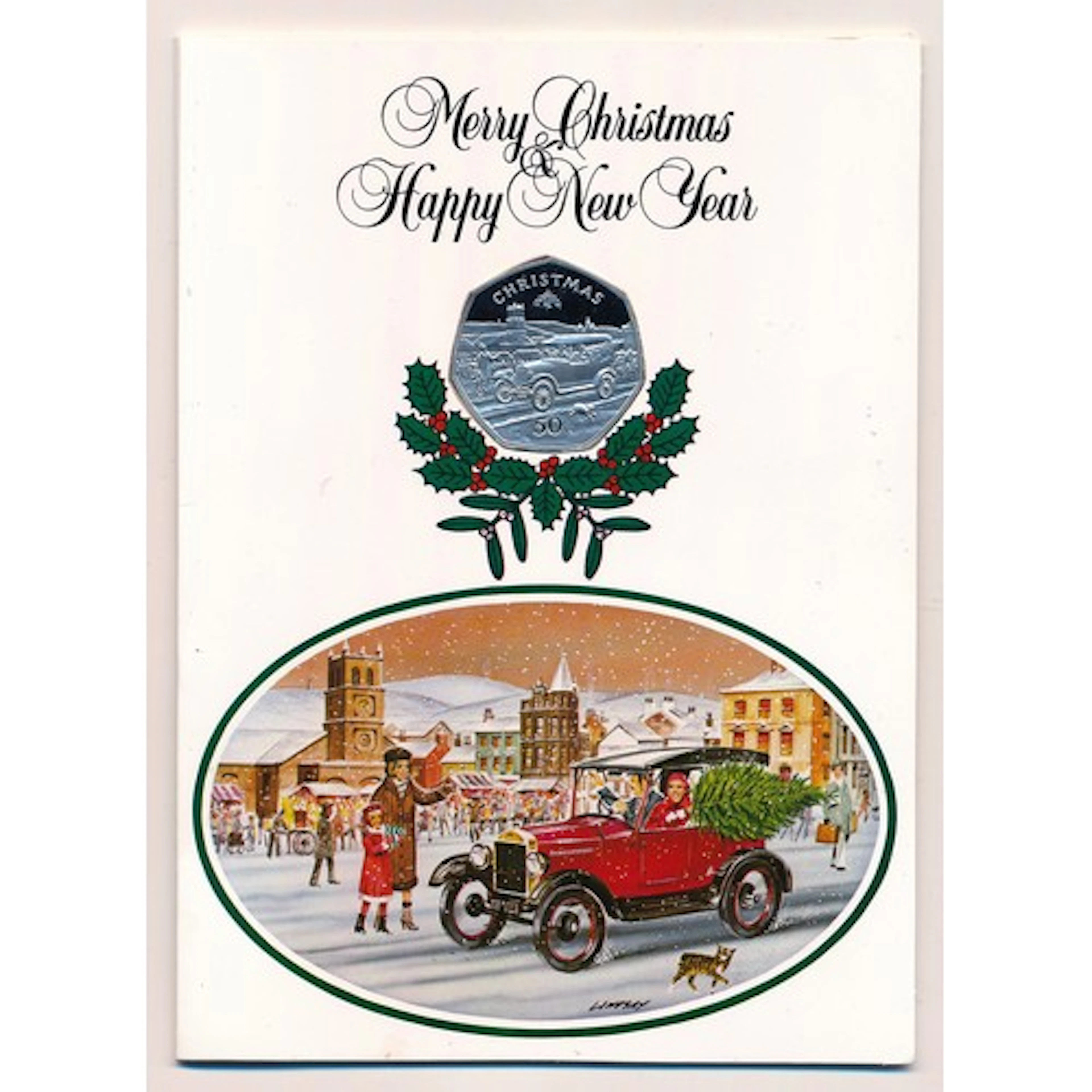 Isle of Man 1983 50p Christmas Silver Proof by Pobjoy Mint. ...