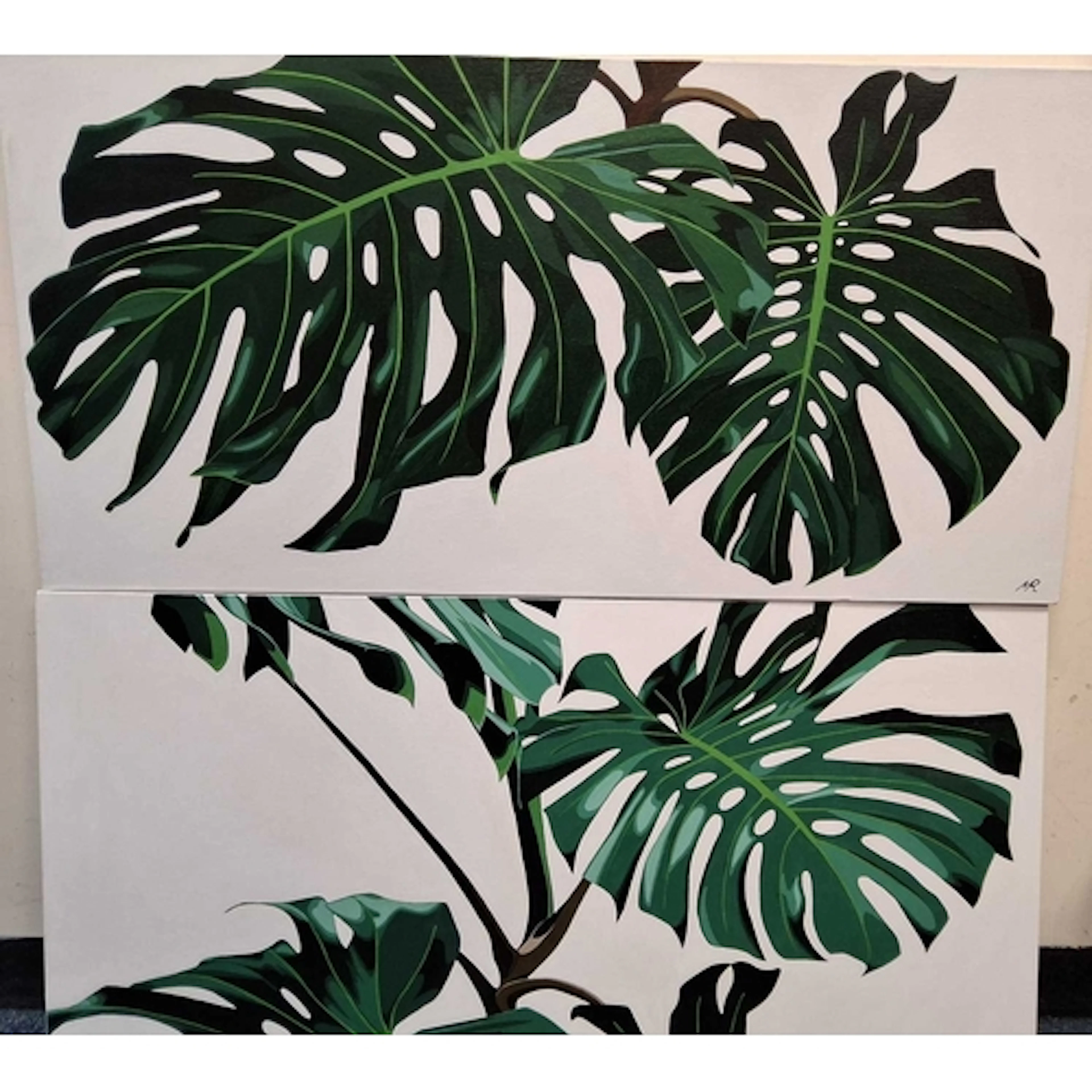 MARK ROBERTS (CONTEMPORARY) TWO BOTANICAL STUDIES, each pain...