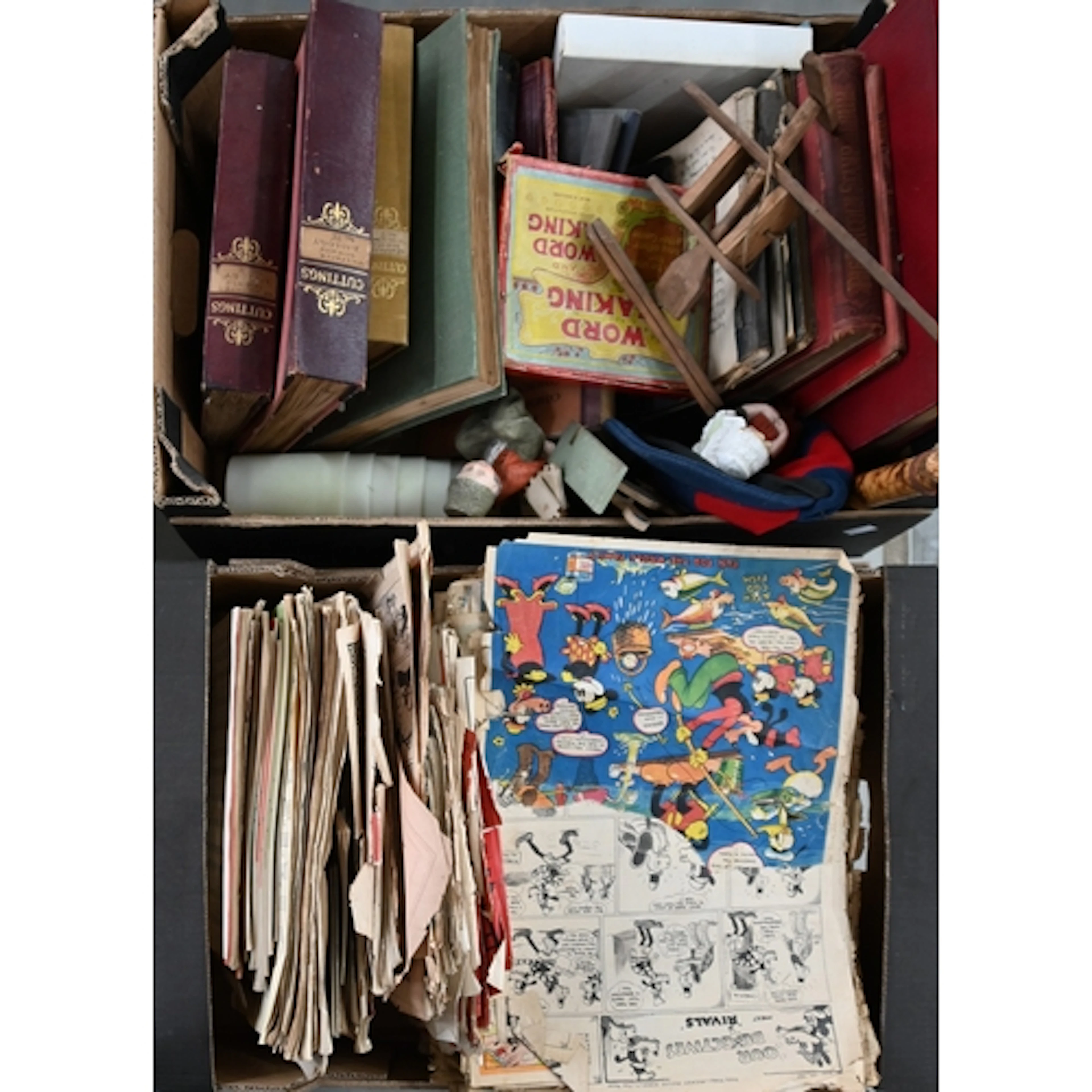 Miscellaneous bygones, early 20th c and later, including vin...