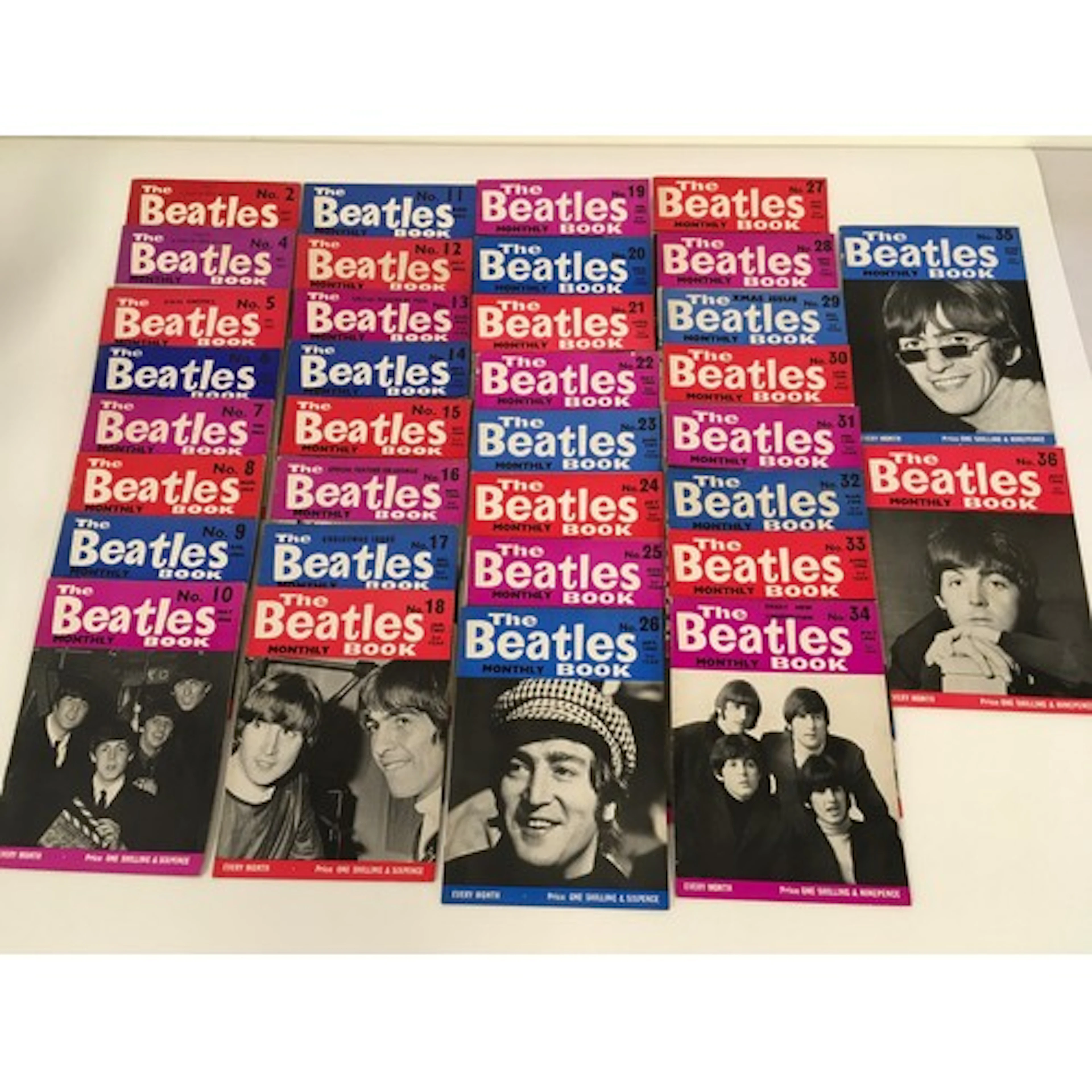 A collection of Beatles Book Monthly magazines comprising 2 ...