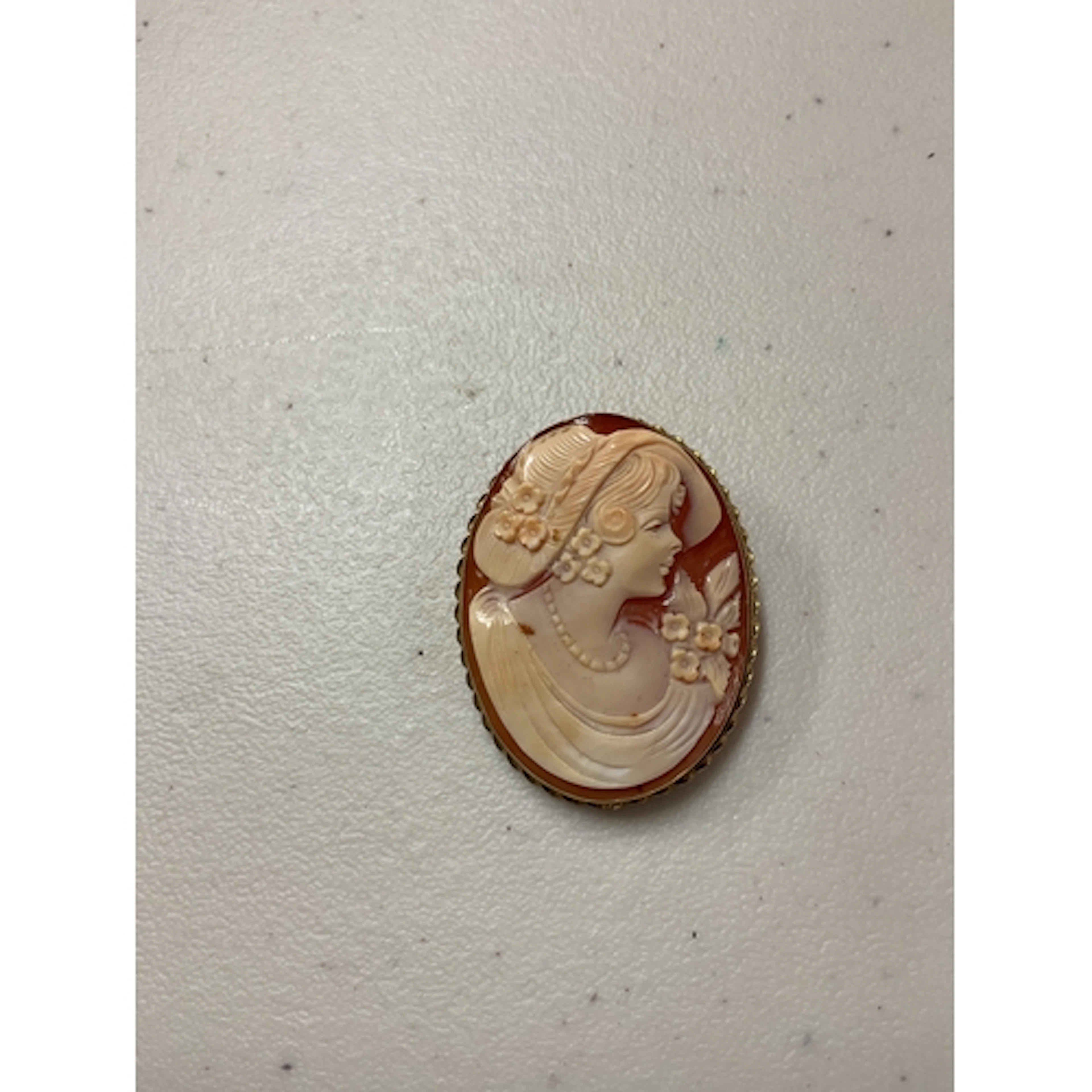 9 ct cameo brooch/pendant.