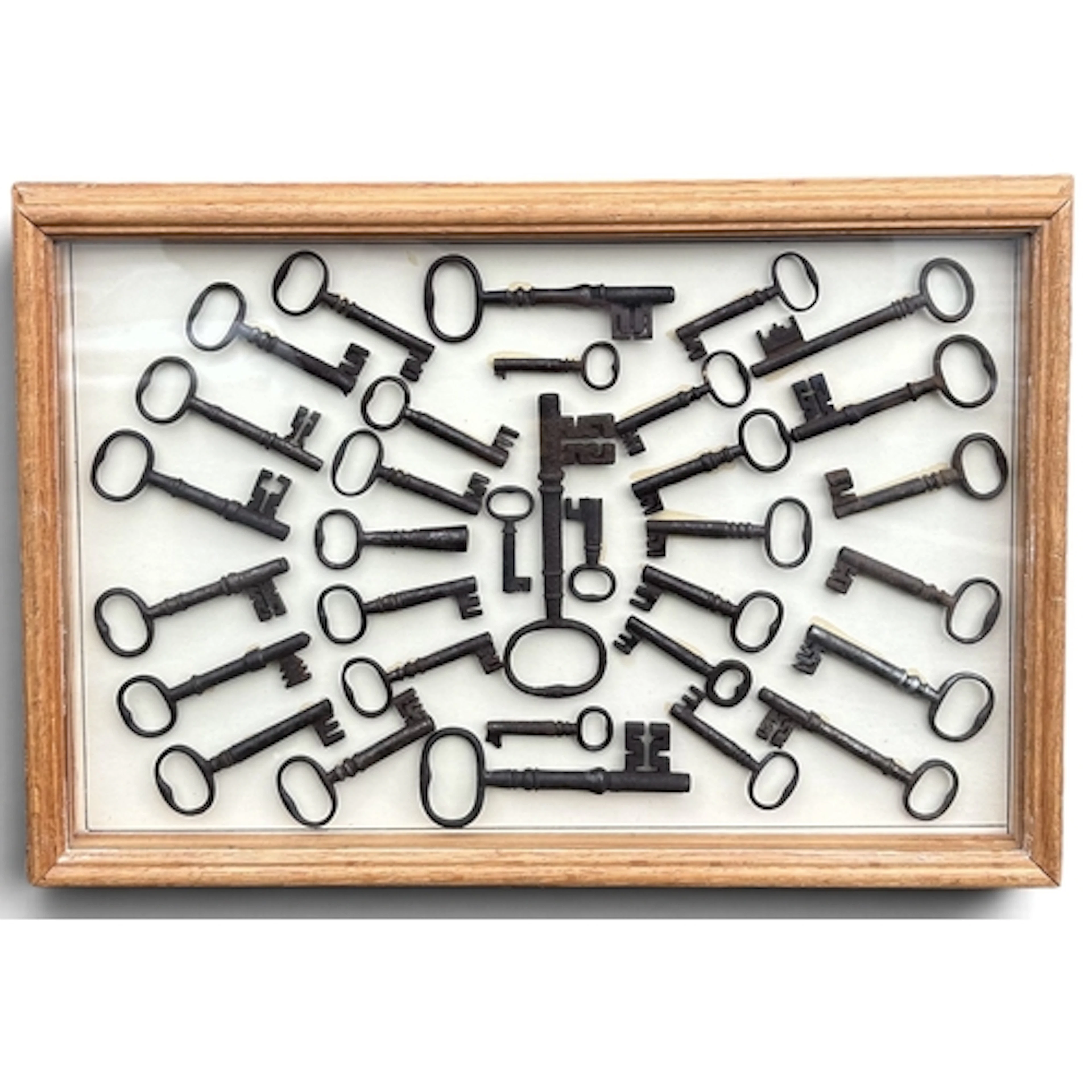 A FRAMED COLLECTION OF THIRTY TWO 18TH AND 19TH CENTURY STEE...