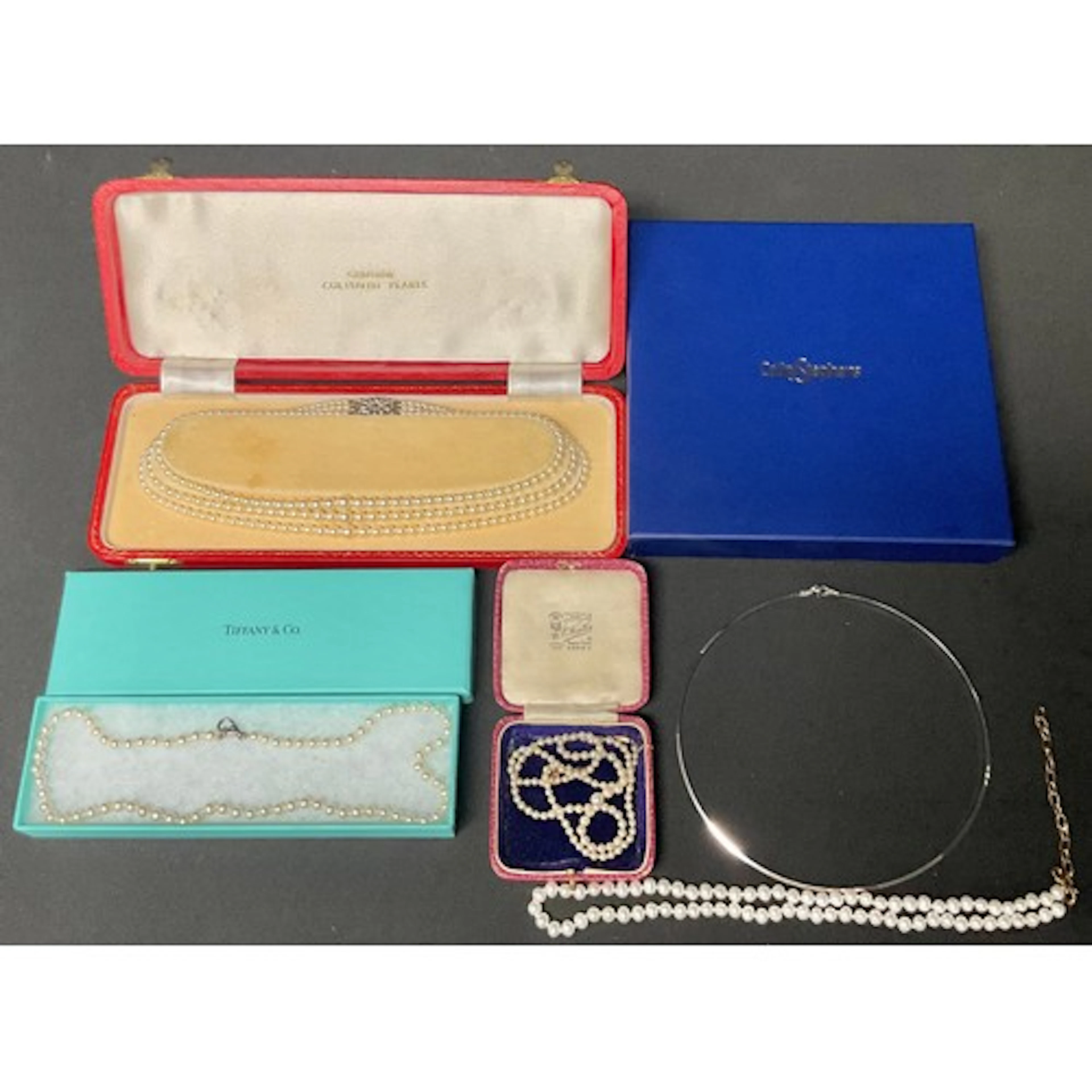 A graduated single strand cultured pearl necklace, 9ct gold ...