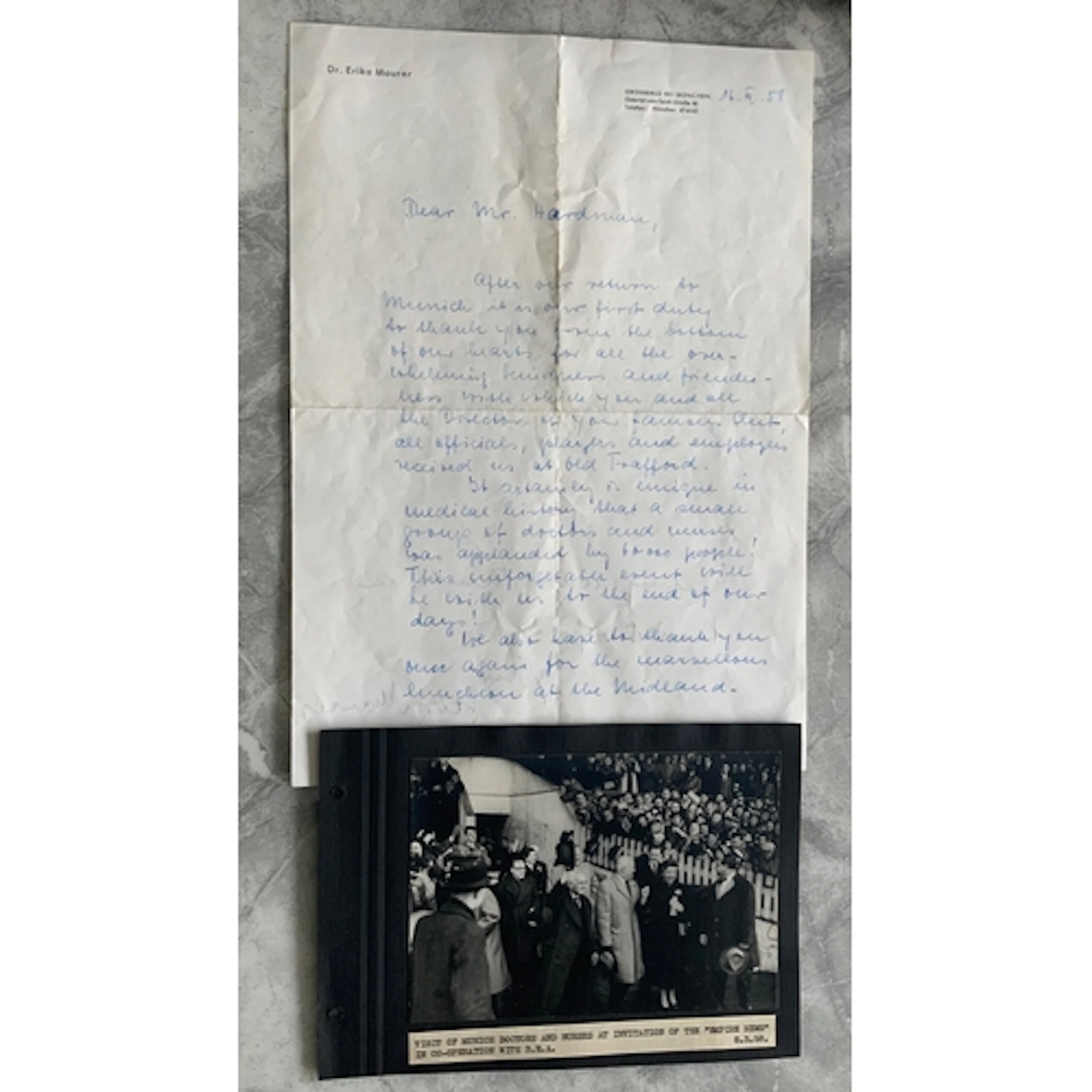 Manchester United Rare 1958 Busby Babes Football Memorabilia...