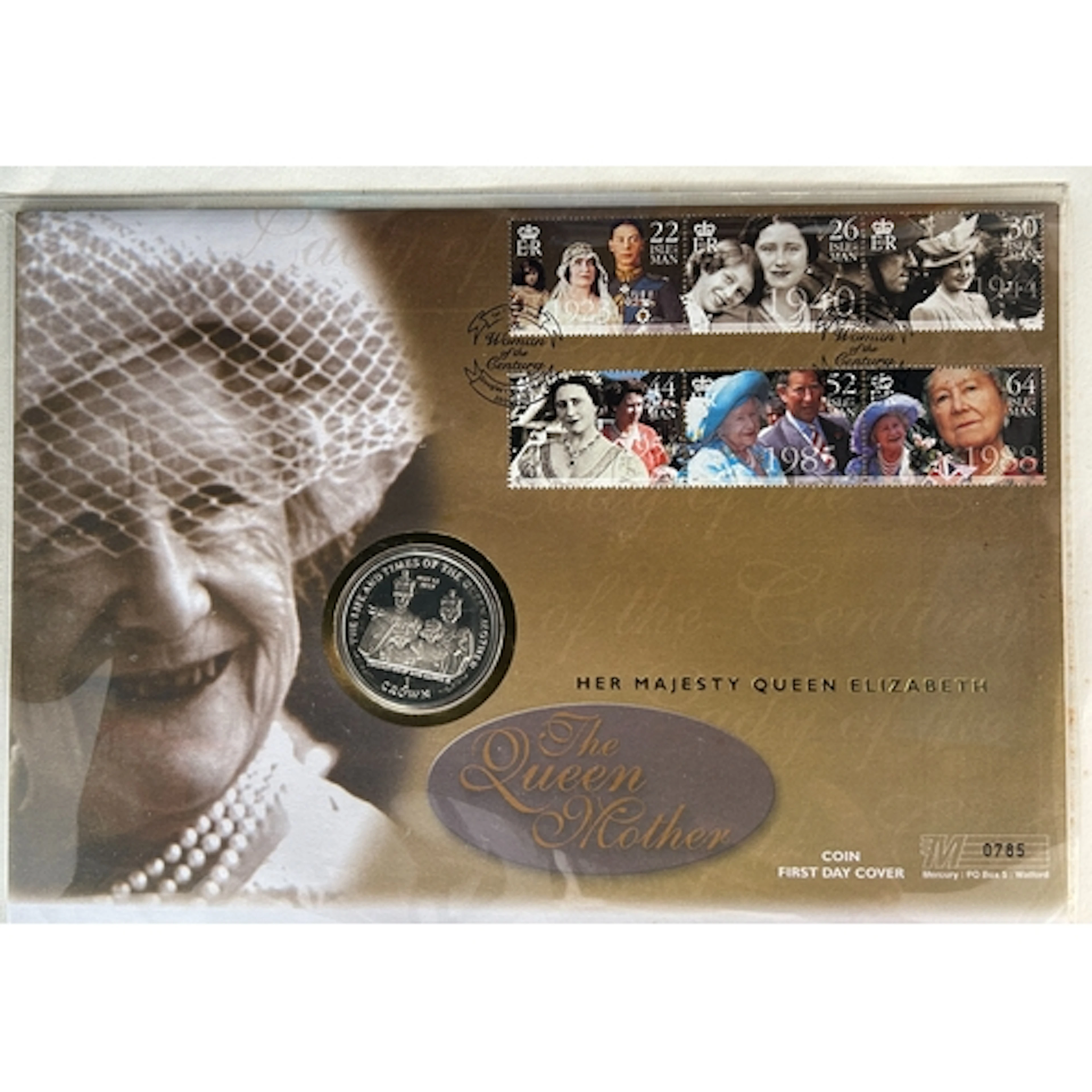 A group of eight Royalty-themed commemorative silver coin co...