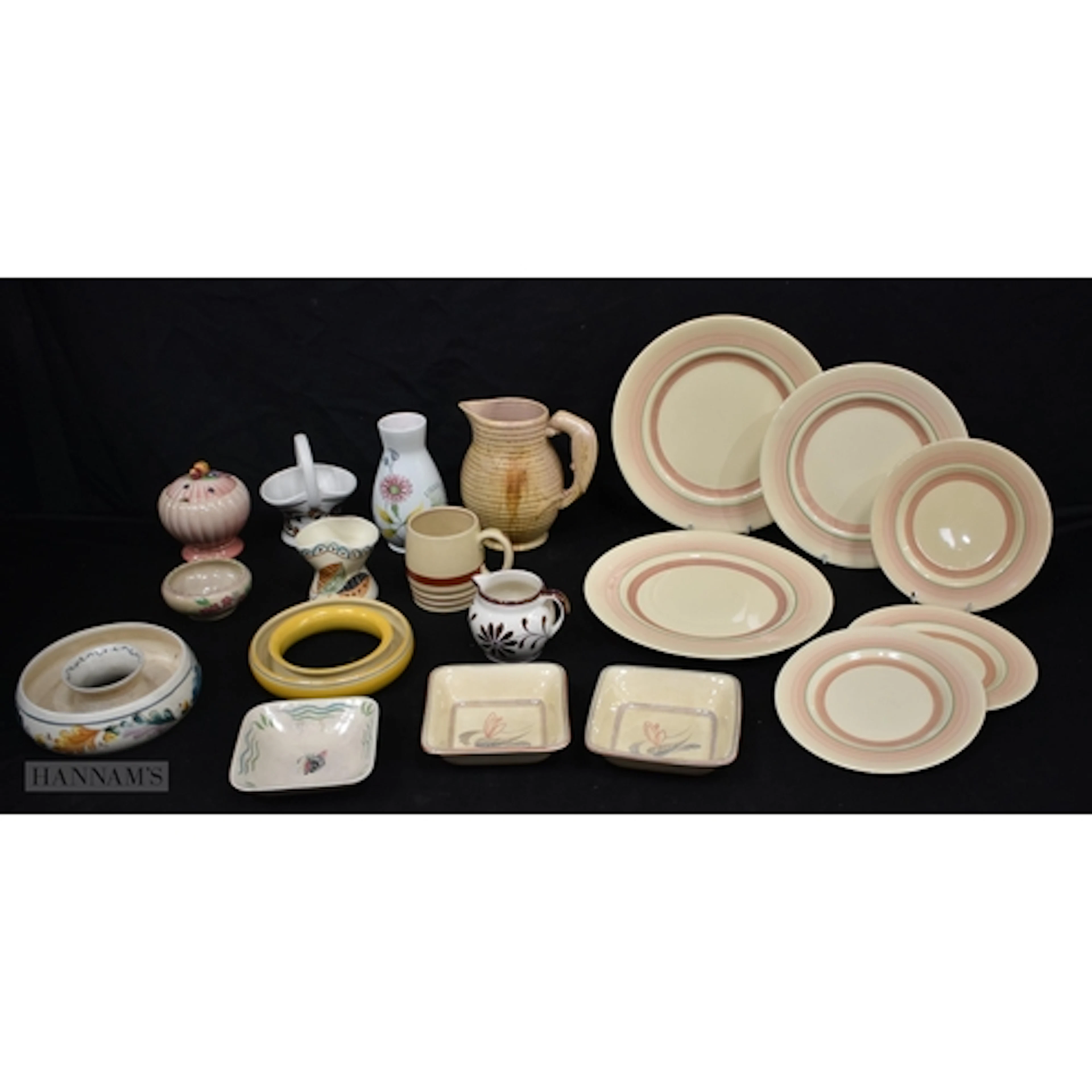 A collection of studio pottery table ware and vases , Grays ...
