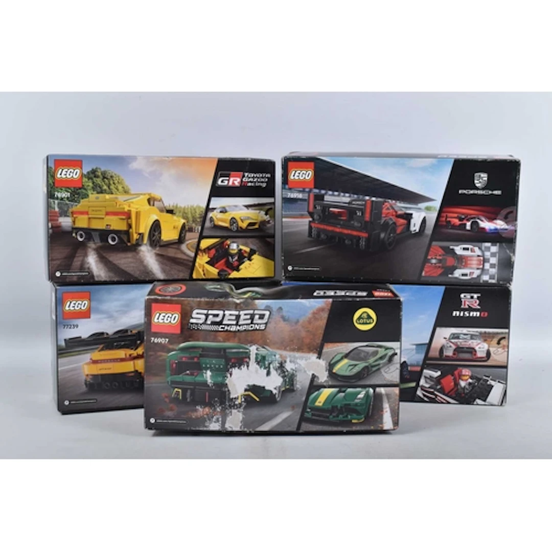 FIVE BOXED AND SEALED LEGO SPEED CHAMPIONS SETS, to include ...